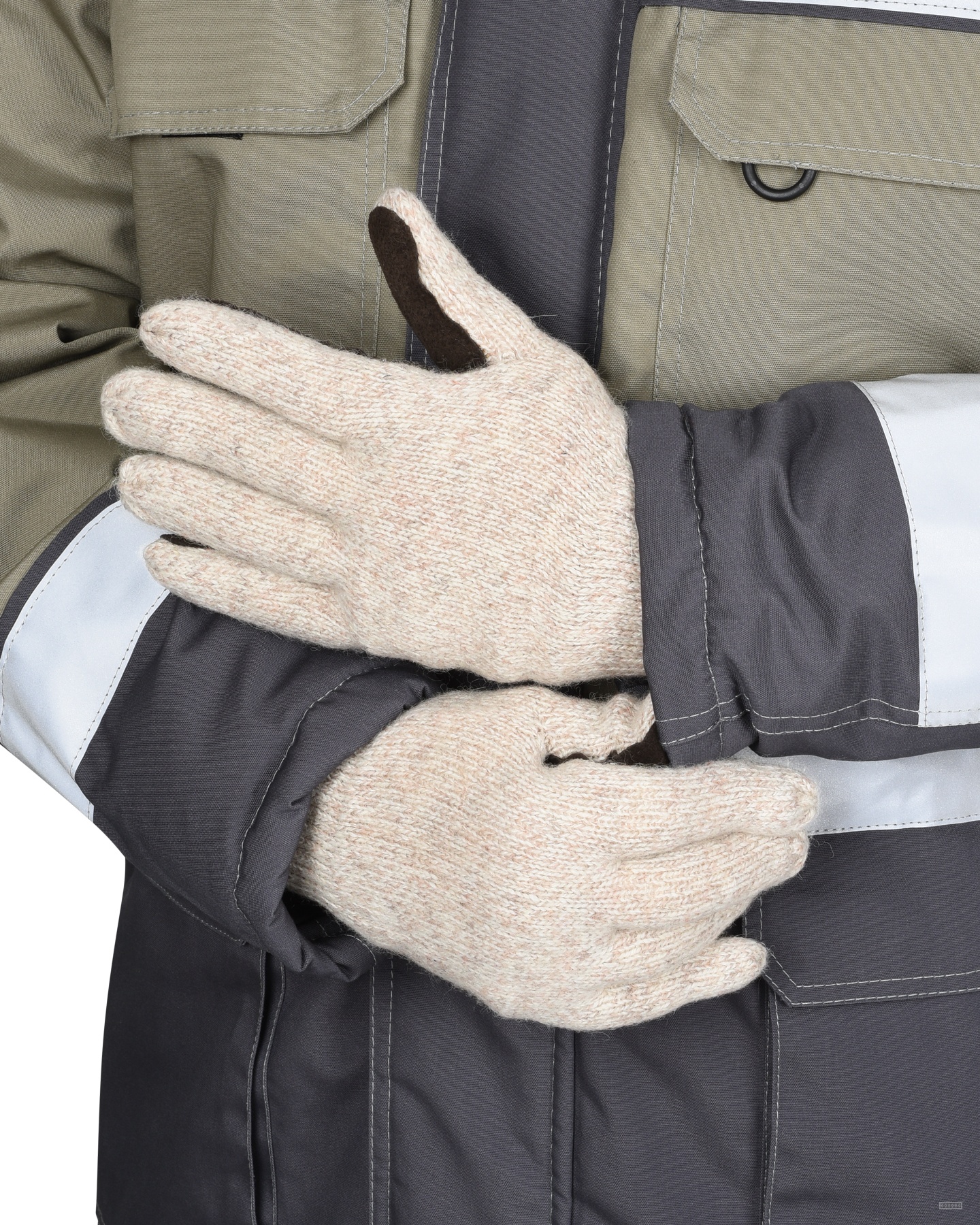 Перчатки утепленные со спилком на ладони и пальцах Юкагиры Safeprotect® (Тинсулейт) (х12х120)