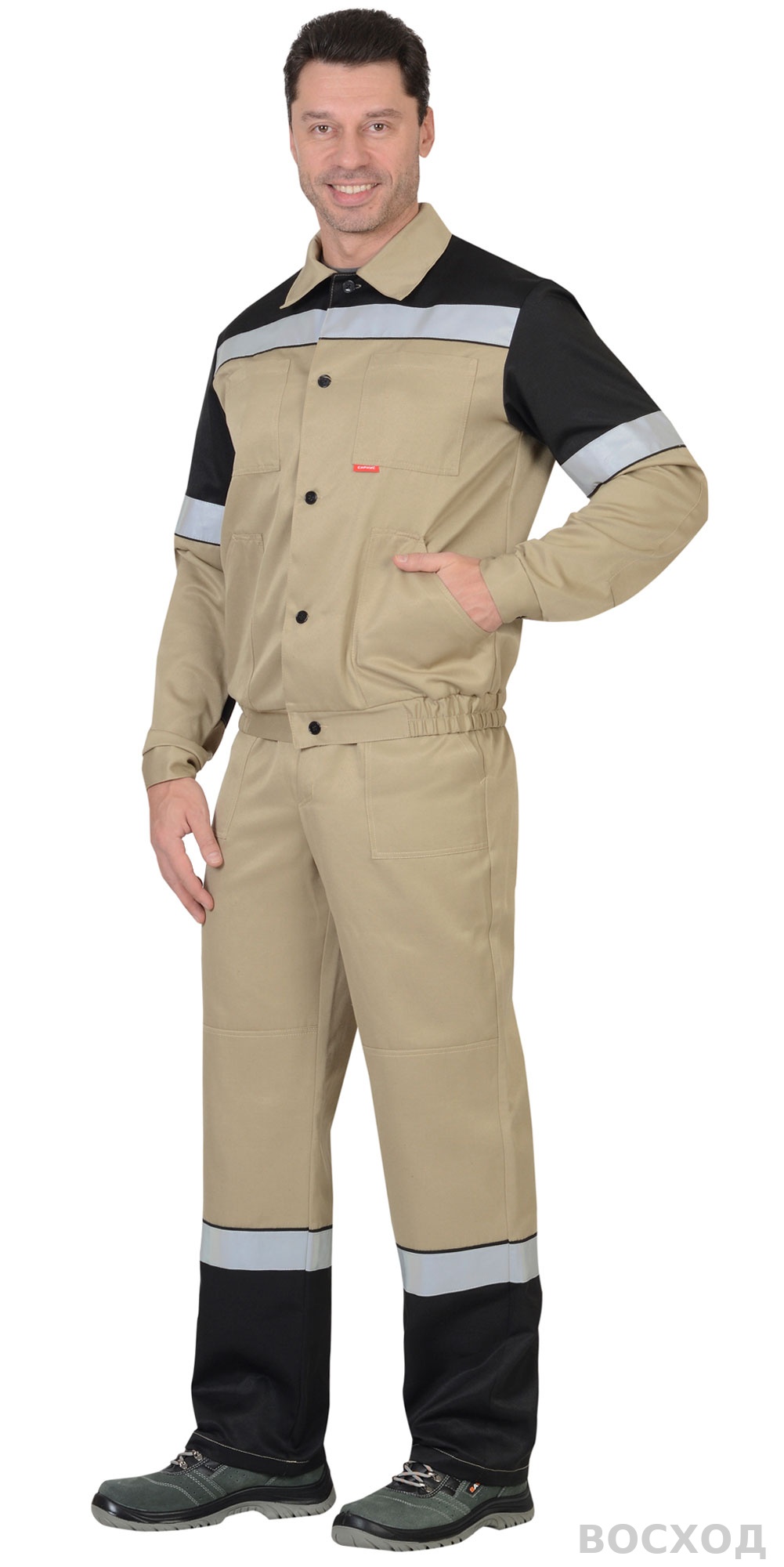 Костюм СИРИУС-ЛЕГИОНЕР куртка, п/к с черным СОП 50мм