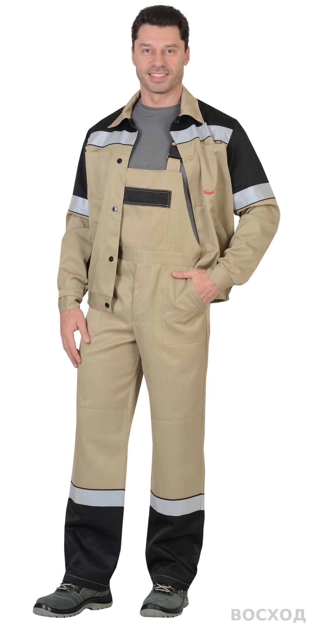 Костюм СИРИУС-ЛЕГИОНЕР куртка, п/к с черным СОП 50мм