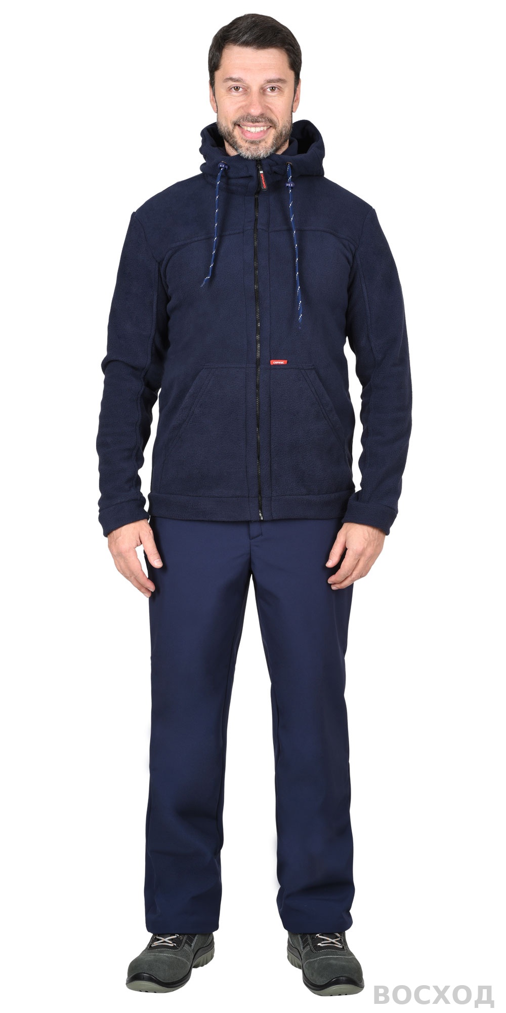 Куртка флисовая СИРИУС-МЕРКУРИЙ темно-синяя