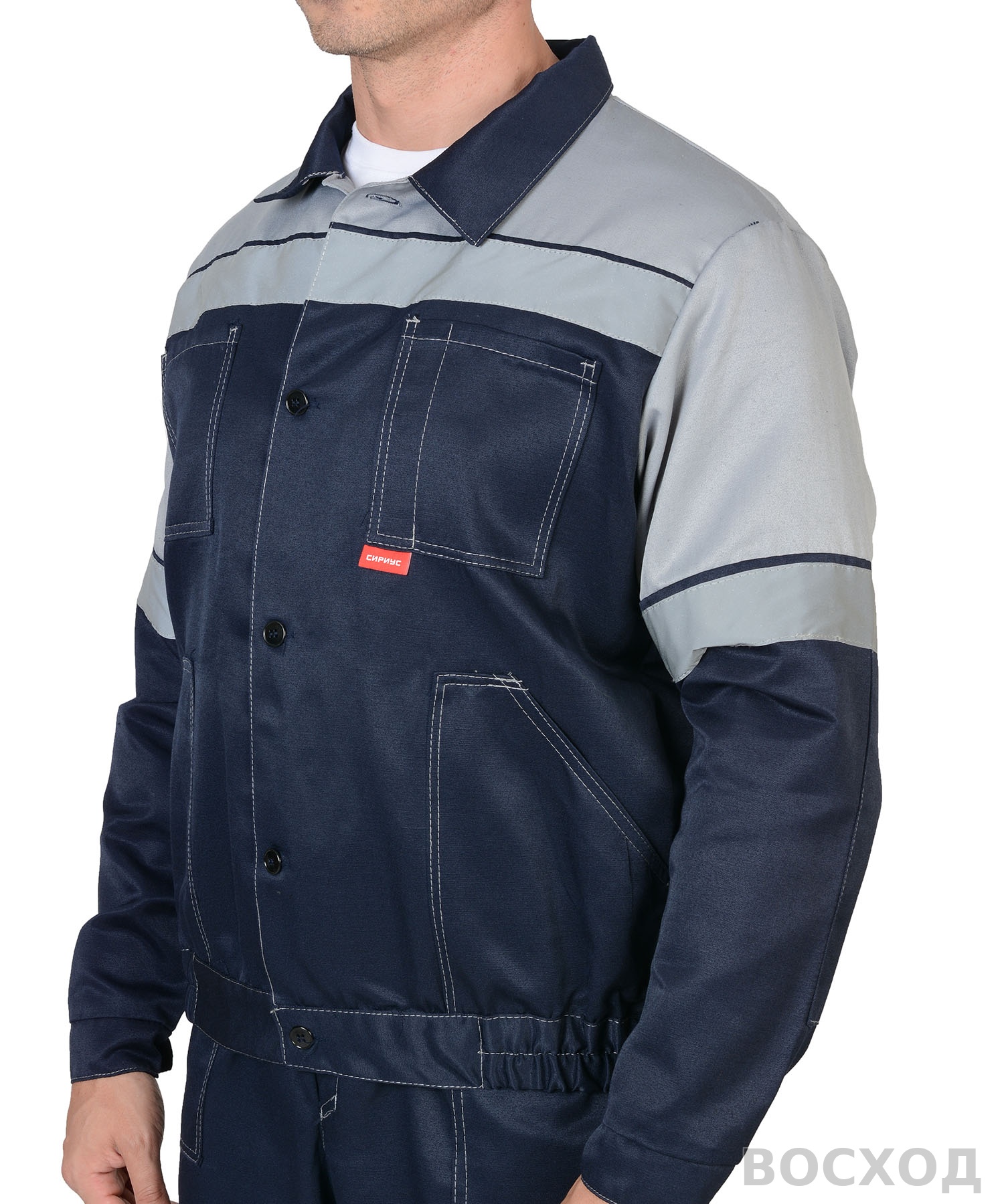 Костюм СИРИУС-ЛЕГИОНЕР куртка, п/к с серым СОП 50 мм