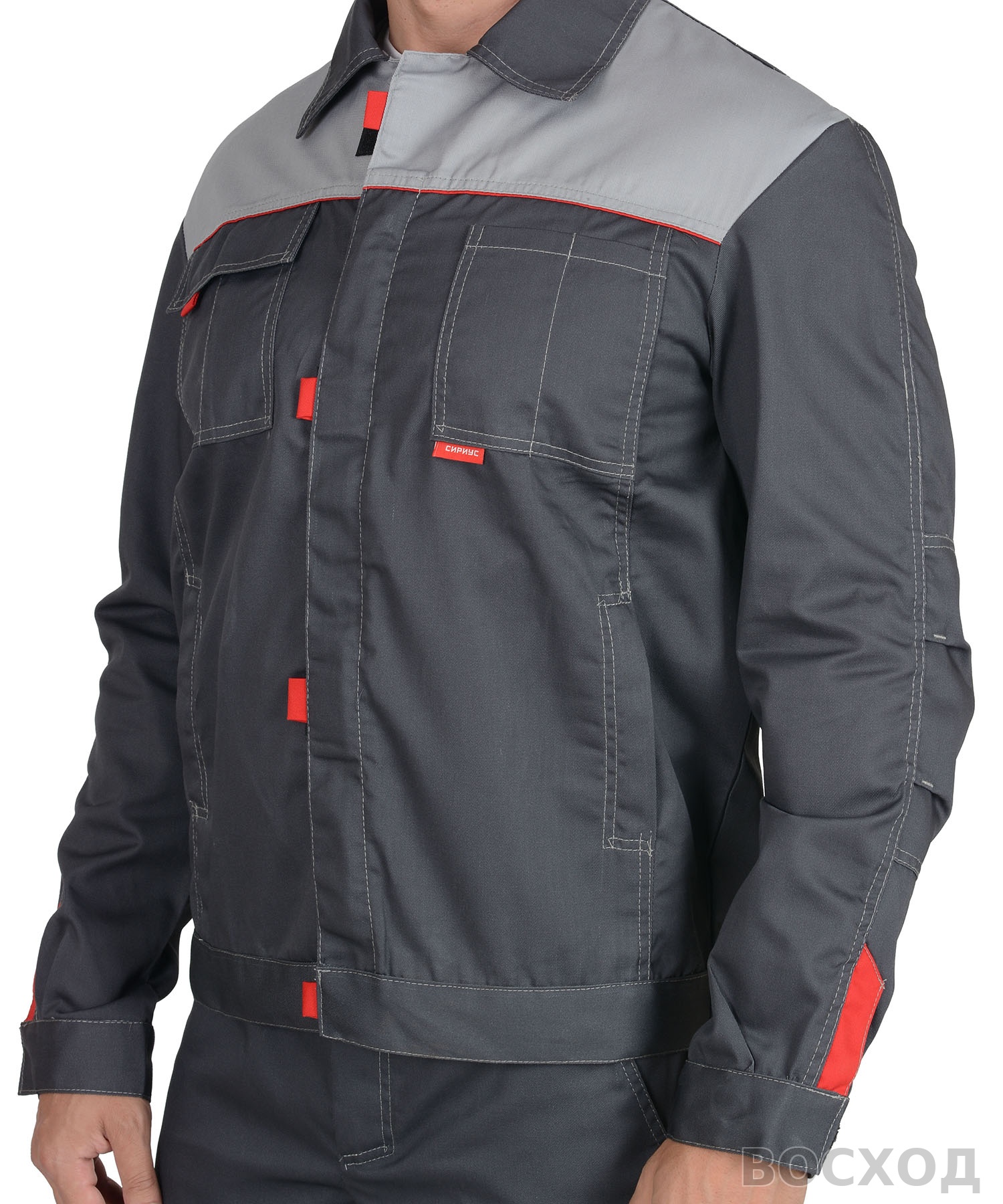 Костюм СИРИУС-ФАВОРИТ куртка, брюки т. со св.серым