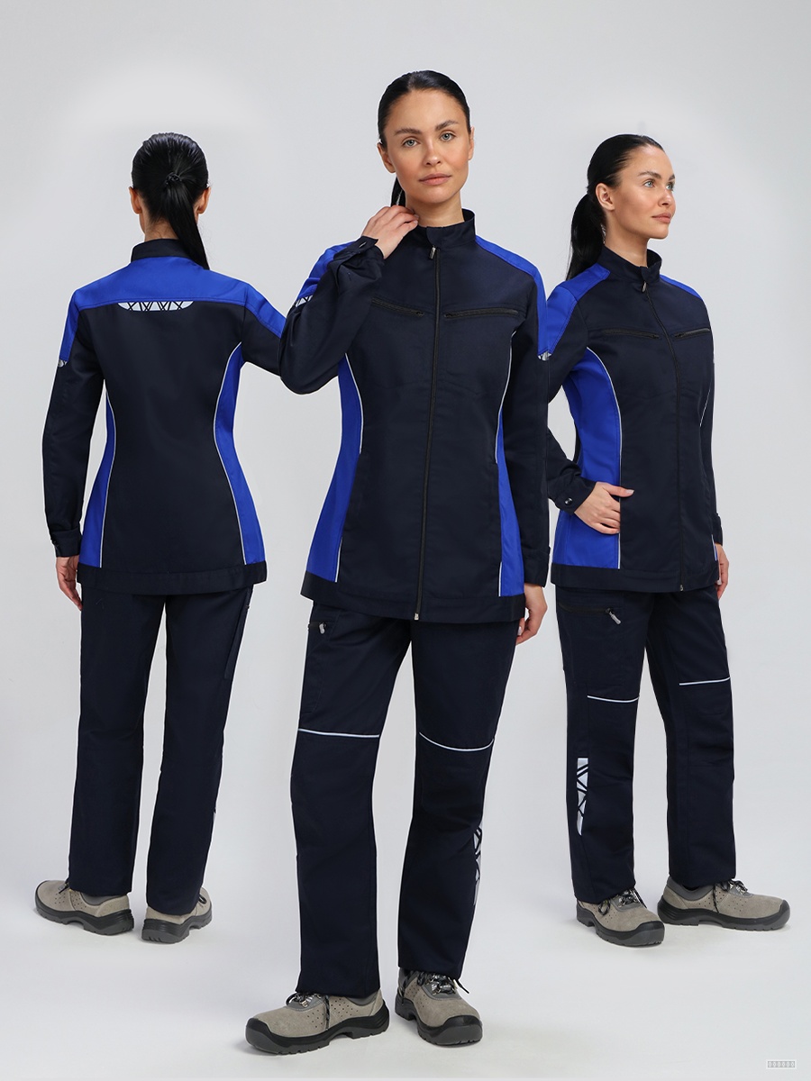 Куртка женская ProfLineSpecialist (тк.Смесовая,240), т.синий/васильковый