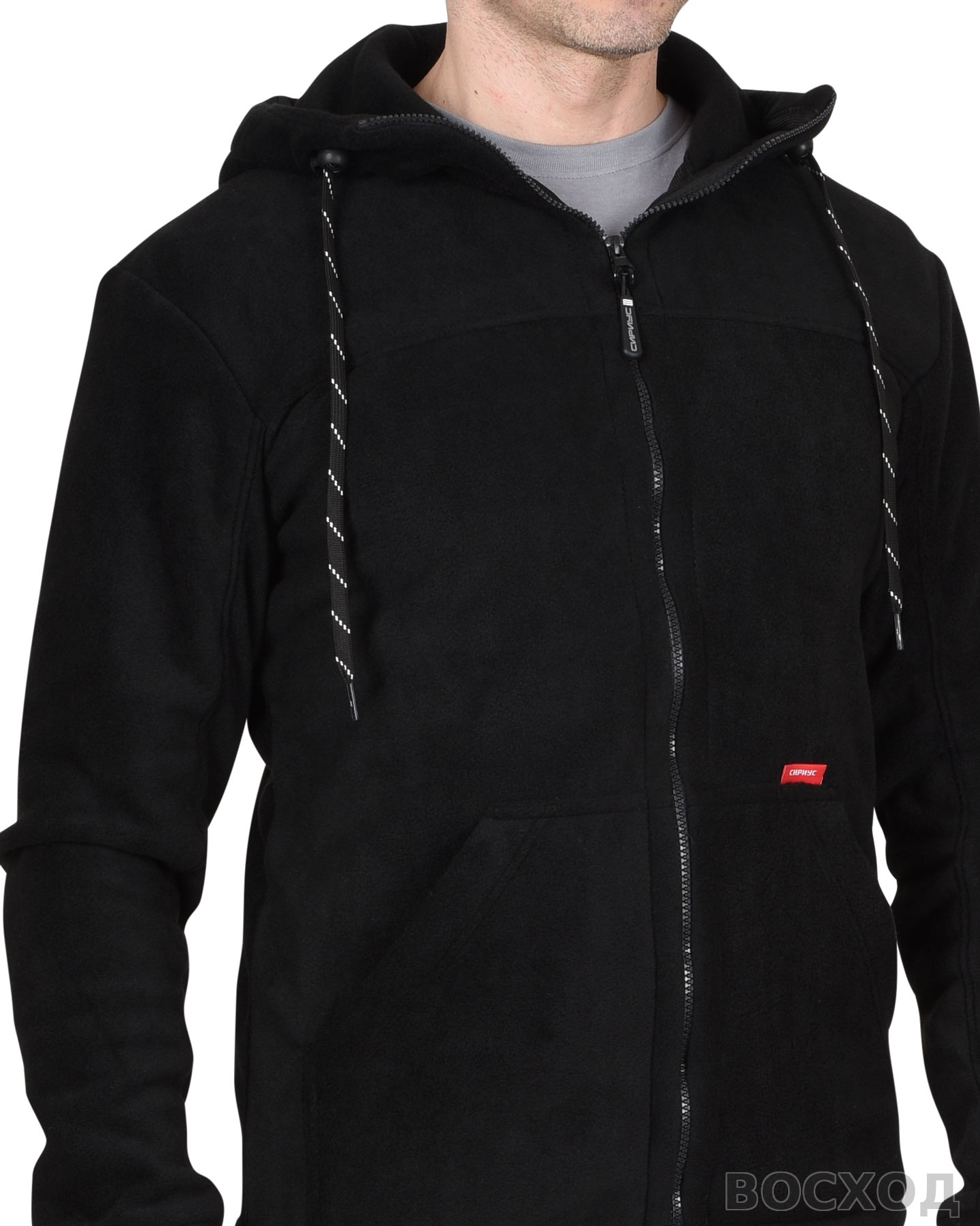 Куртка флисовая СИРИУС-МЕРКУРИЙ черная