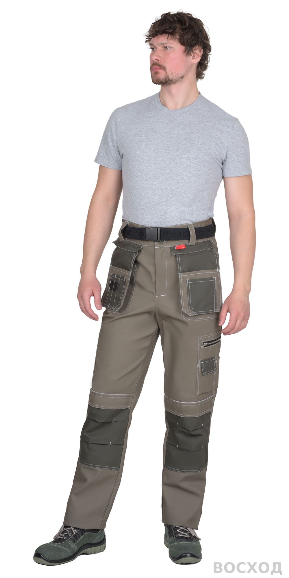 Брюки СИРИУС-ТОКИО т. с хаки 100%х/б пл. 265 г/кв.м