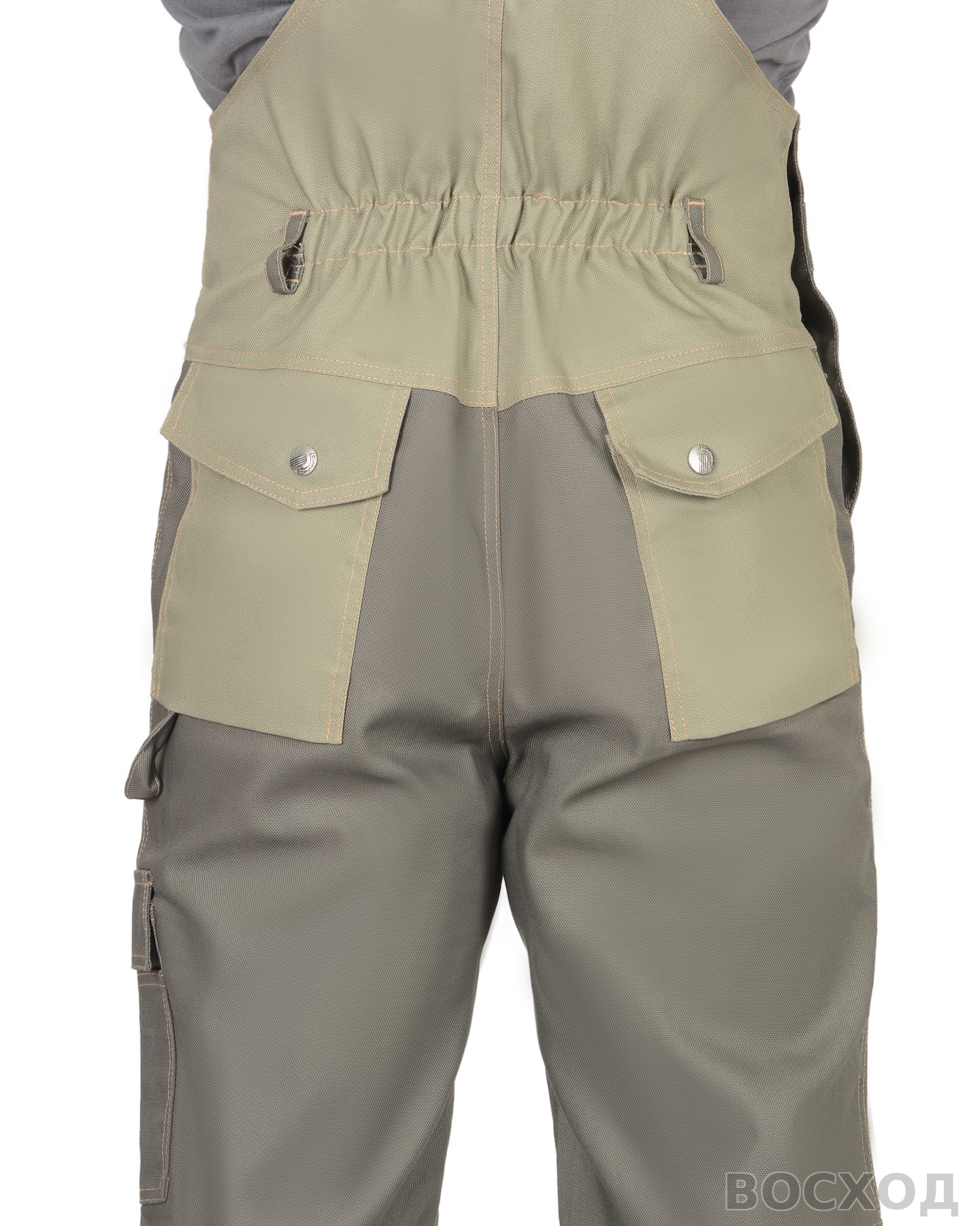 Костюм СИРИУС-ВЕСТ-ВОРК куртка кор., п/к т. со св.оливковым пл. 275 г/кв.м