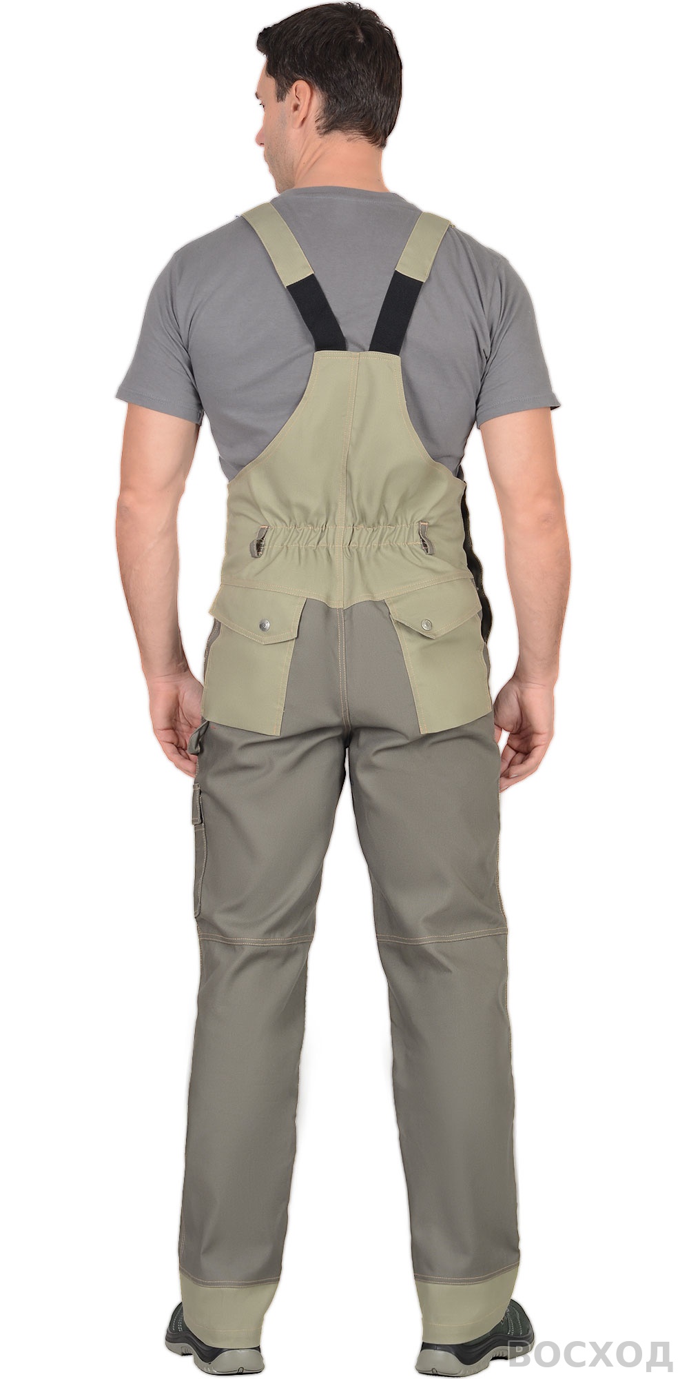 Костюм СИРИУС-ВЕСТ-ВОРК куртка кор., п/к т. со св.оливковым пл. 275 г/кв.м