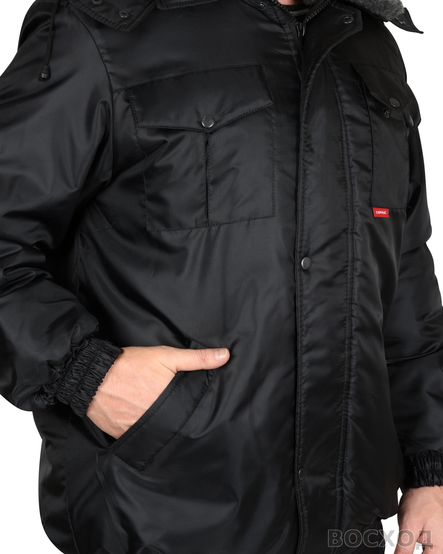 Костюм СИРИУС-ПОЛЮС куртка, полукомбинезон черный