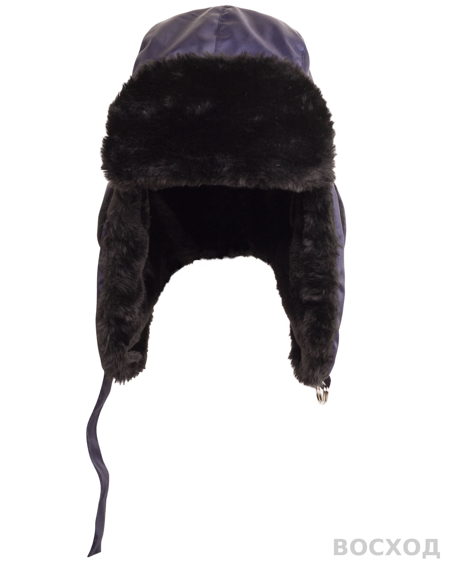 Шапка-ушанка СИРИУС-ЕВРО плюс т.синяя (тк. Оксфорд)