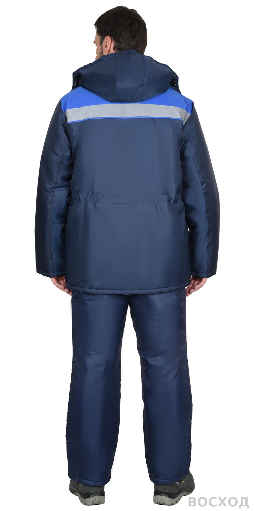 Куртка СИРИУС-БРИГАДИР темно-синяя с васильковым и СОП