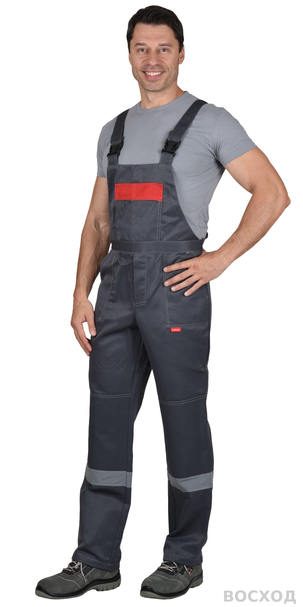 Костюм СИРИУС-ЛЕГИОНЕР куртка, п/к т. с красным СОП 50 мм