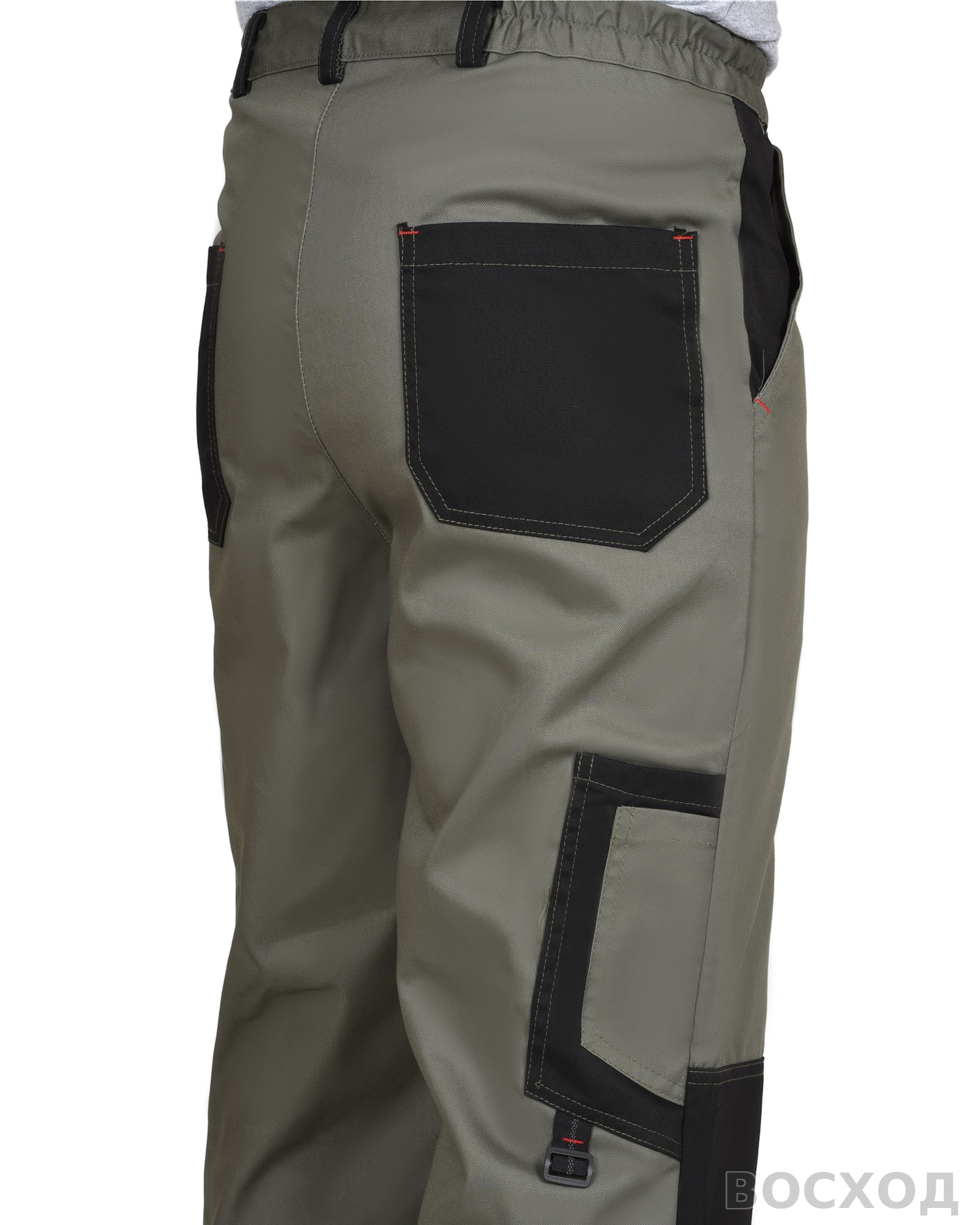 Костюм СИРИУС-СТАН куртка, брюки с черной и красной отделкой