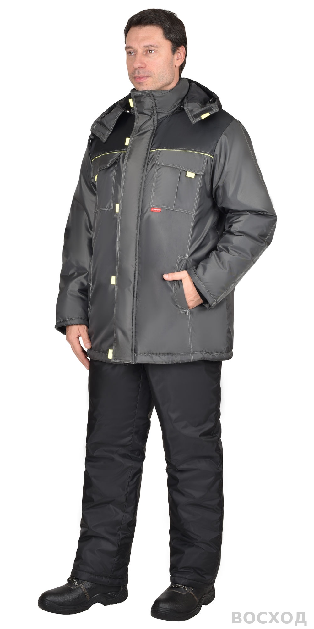 Костюм СИРИУС-ФАВОРИТ куртка, брюки, т. с серым