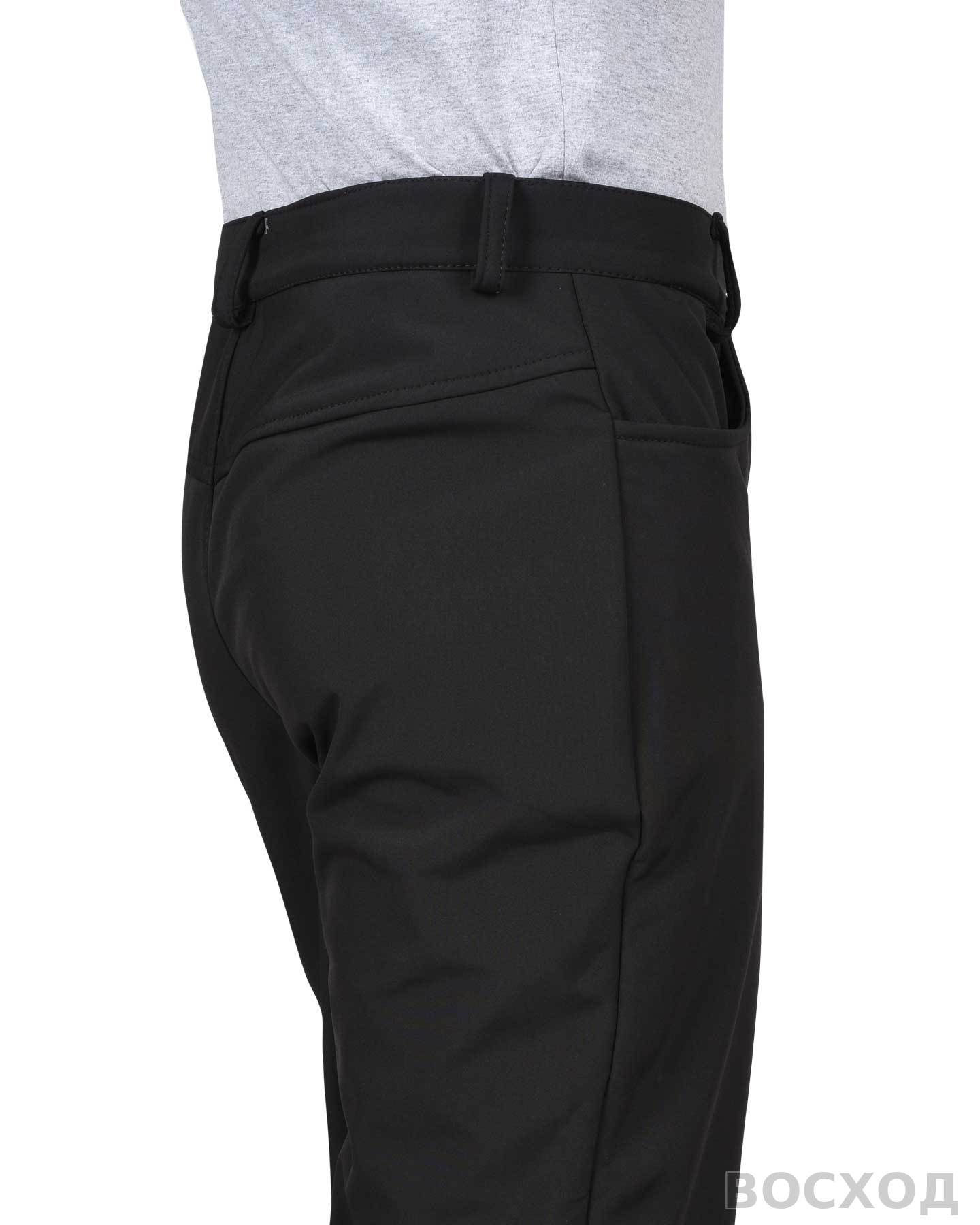 Брюки СИРИУС-АЗОВ черный софтшелл пл 350 г/кв.м