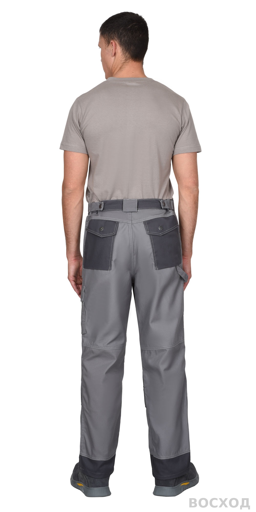 Брюки СИРИУС-ВЕСТ-ВОРК ср. с т.серым пл. 275 г/кв.м