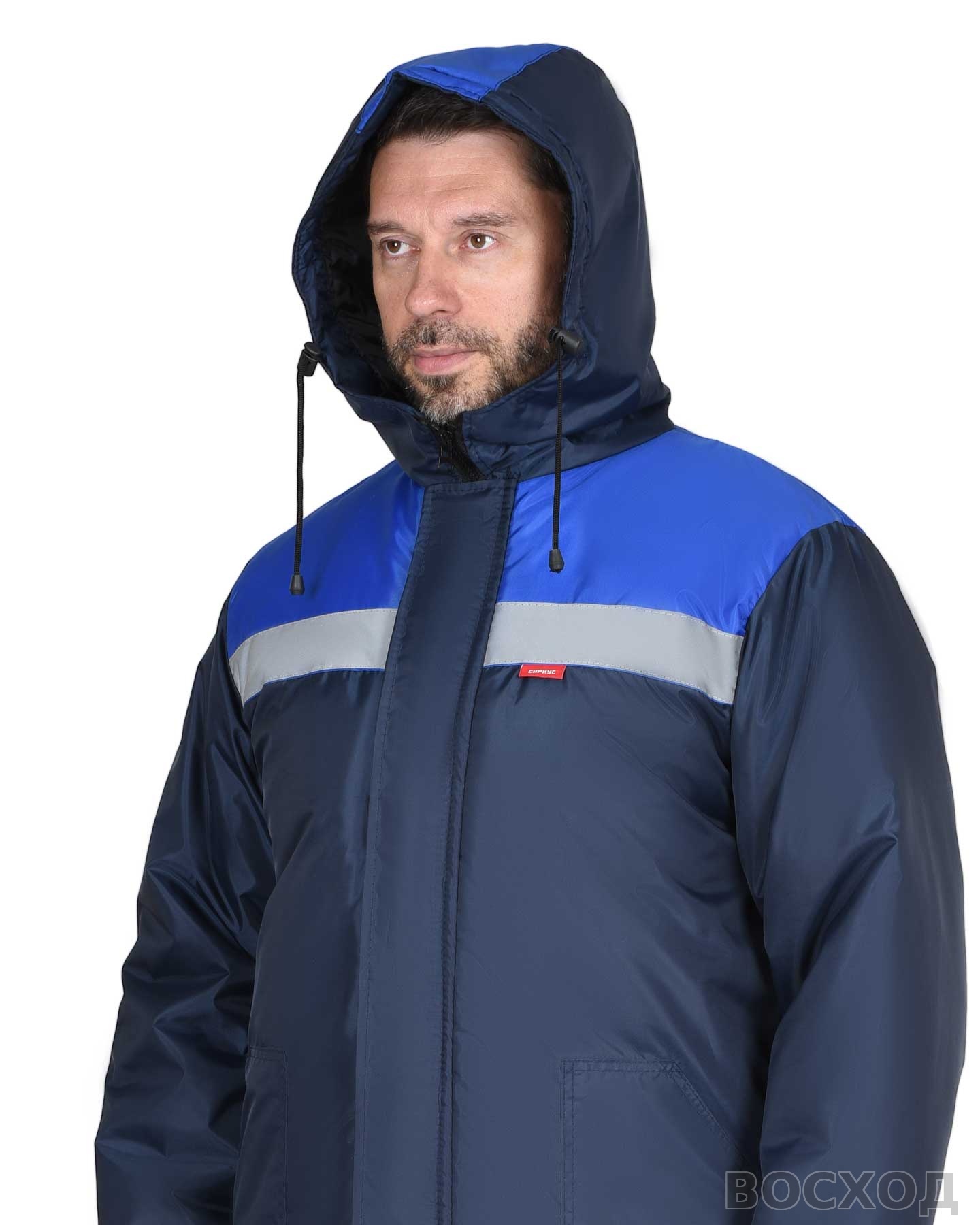 Костюм СИРИУС-РОСТ-НОРД куртка, п/к, т- с васильковым