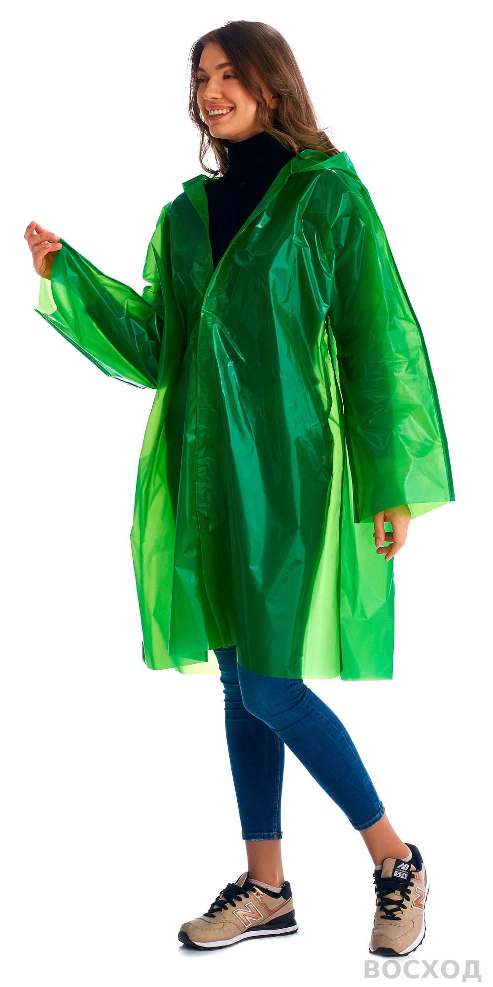 Плащ-дождевик СИРИУС-ЛЮКС на липучке ПВД 80 мкр. пропаянные швы