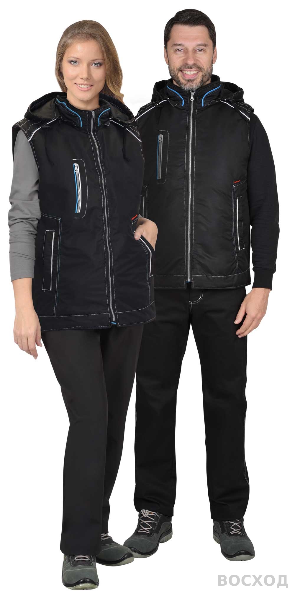 Жилет СИРИУС-АЛЕКС утепленный с капюшоном