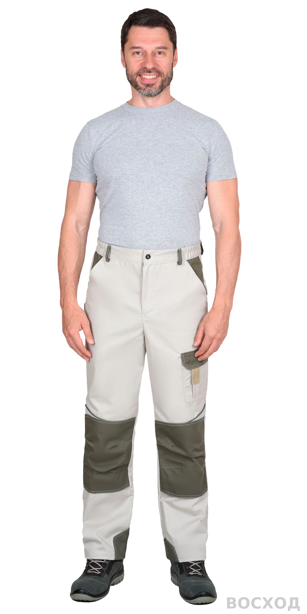 Брюки СИРИУС-КАСПИЙ с оливой и песочным и СОП