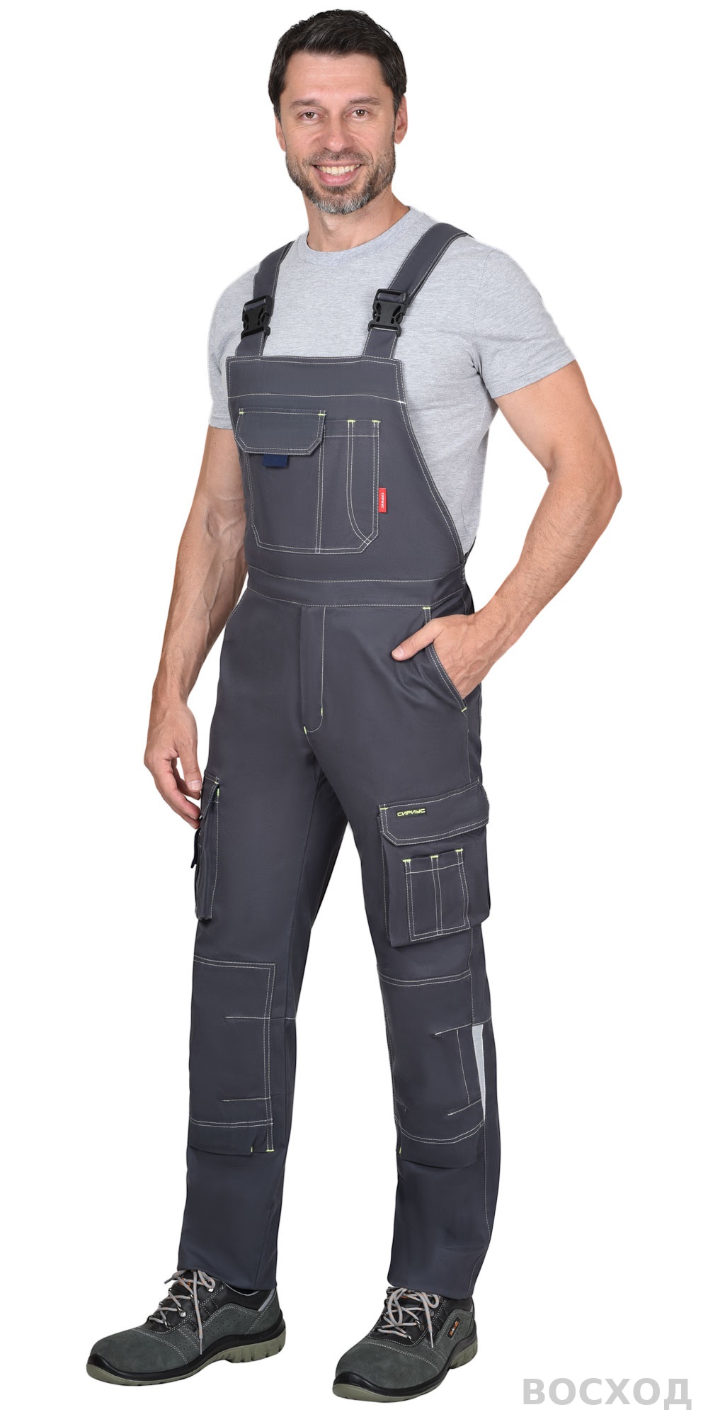 Полукомбинезон СИРИУС-ДЖЕТ т. с синим тк. мех. стрейч с ВО