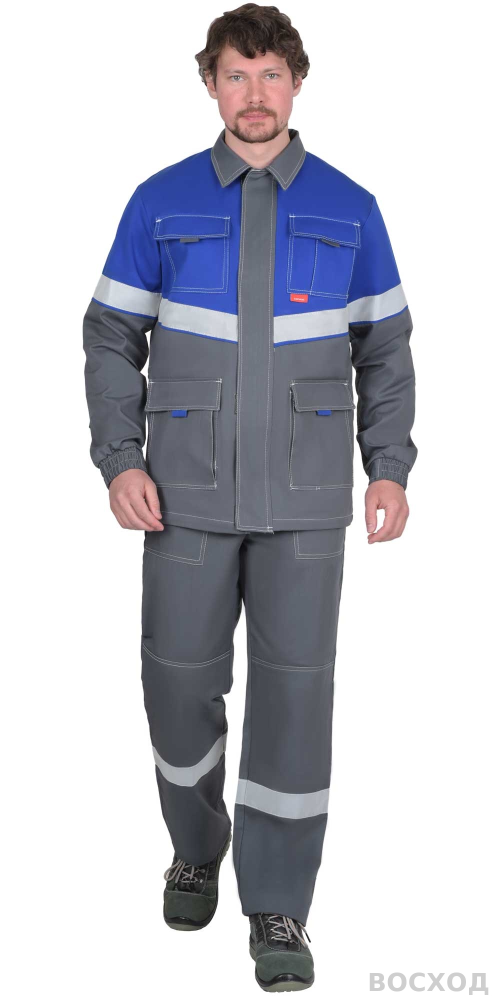 Костюм СИРИУС-САМОТЛОР-РОСС куртка, п/к с вас. 80% х/б 20% п/э антист. нить 250 г/кв.