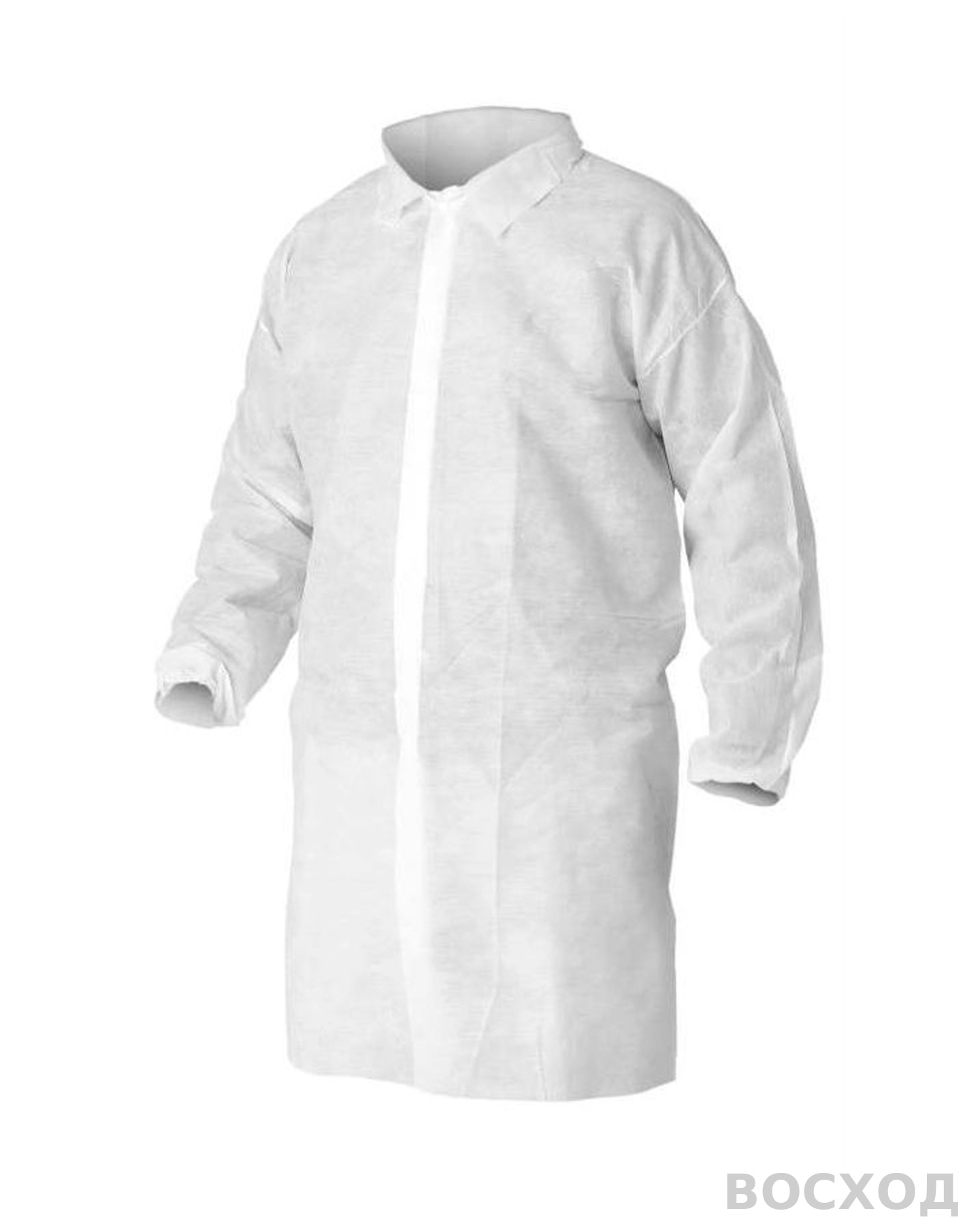 Халат одноразовый спанбонд 25 гр/м2 белый