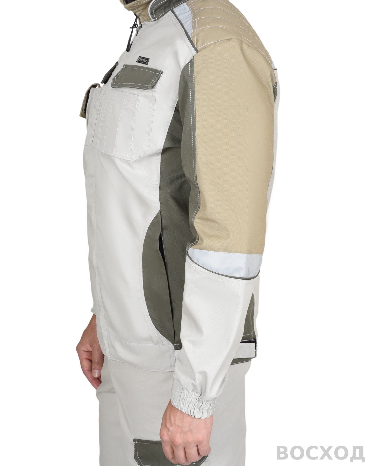 Костюм СИРИУС-КАСПИЙ куртка, брюки, с оливой, песочным и СОП