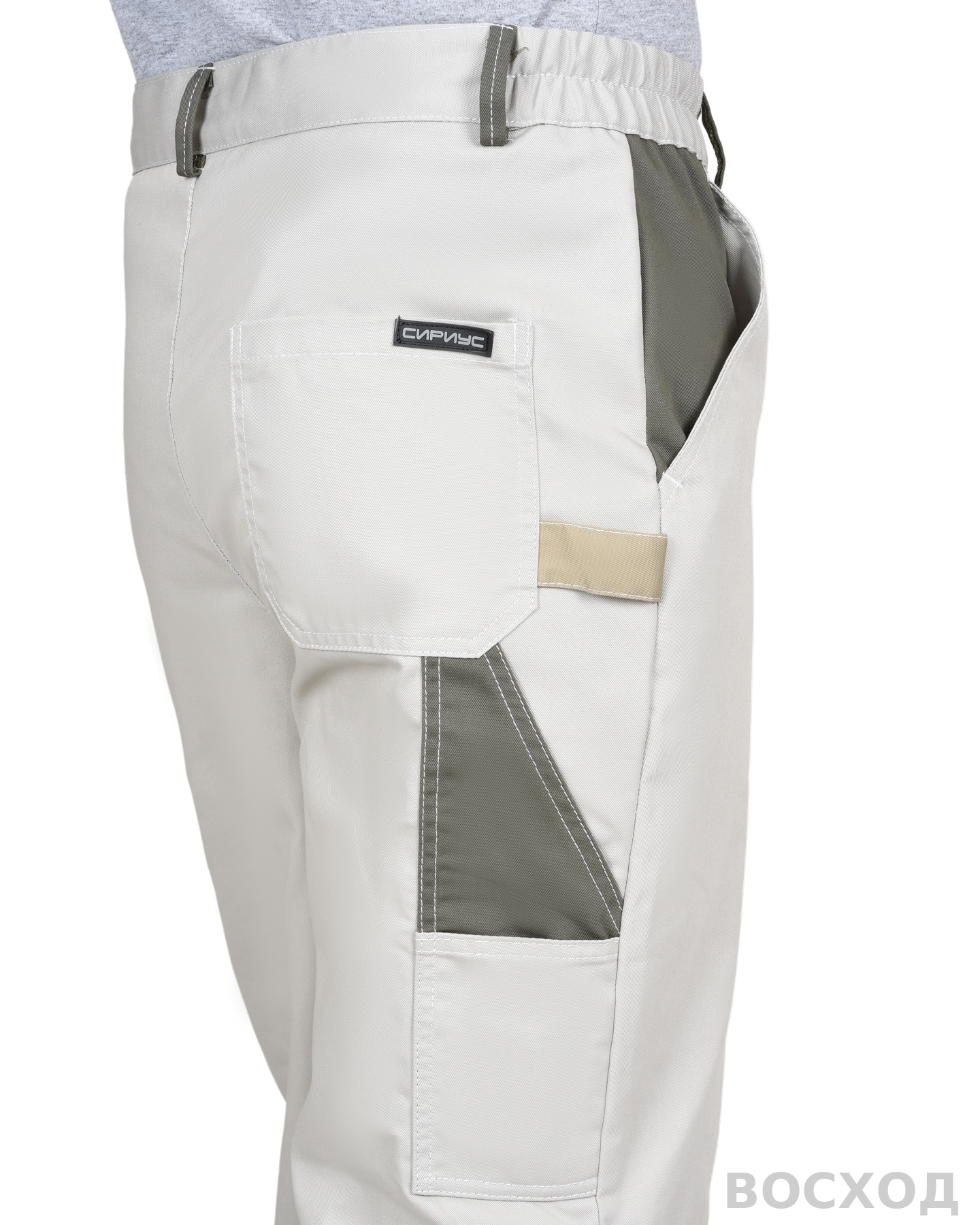 Костюм СИРИУС-КАСПИЙ куртка, брюки, с оливой, песочным и СОП