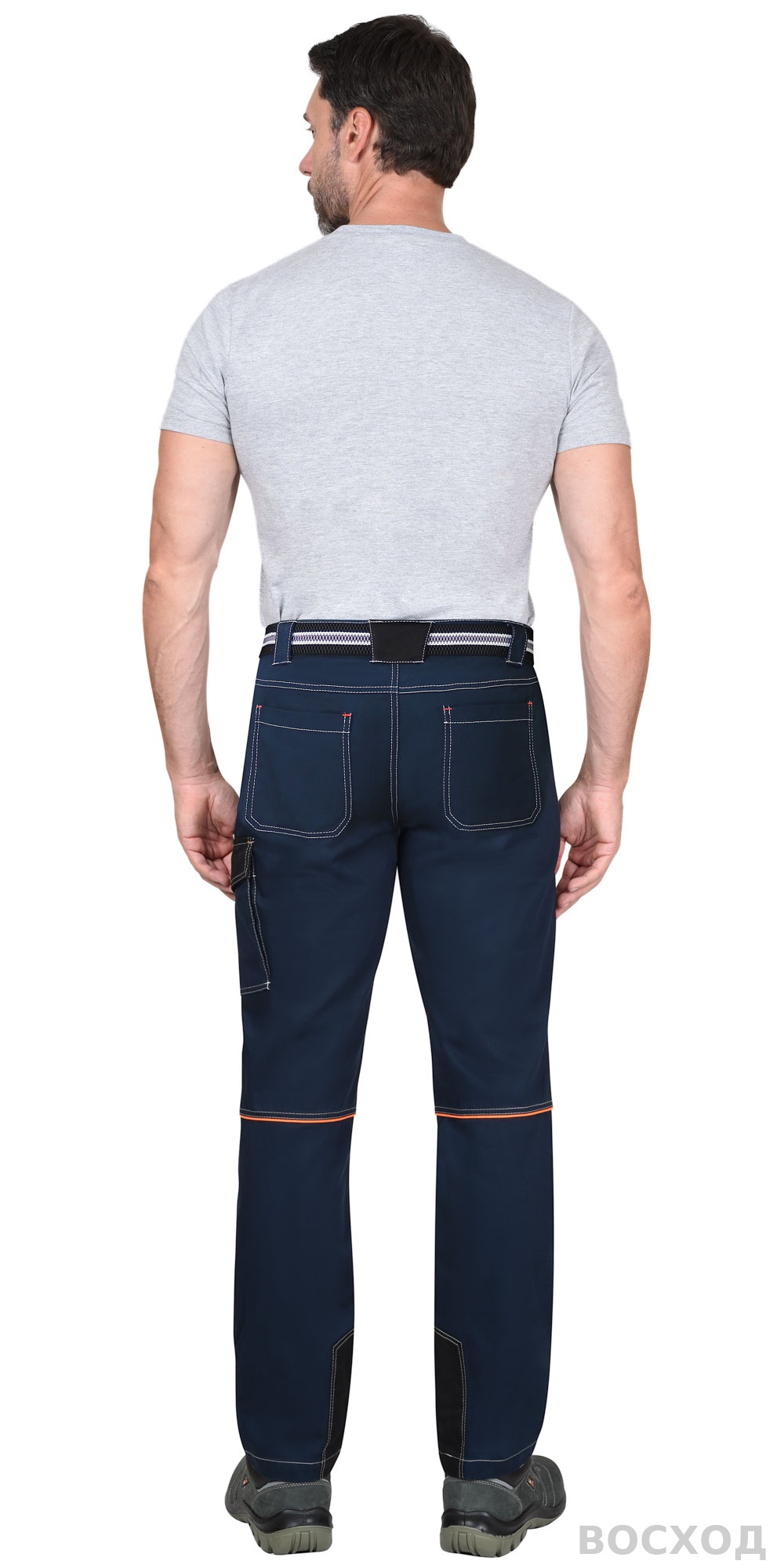 Костюм СИРИУС-ШАТЛ-РОСС куртка, брюки, с черным, 80% х/б, пл. 260 г/кв.м