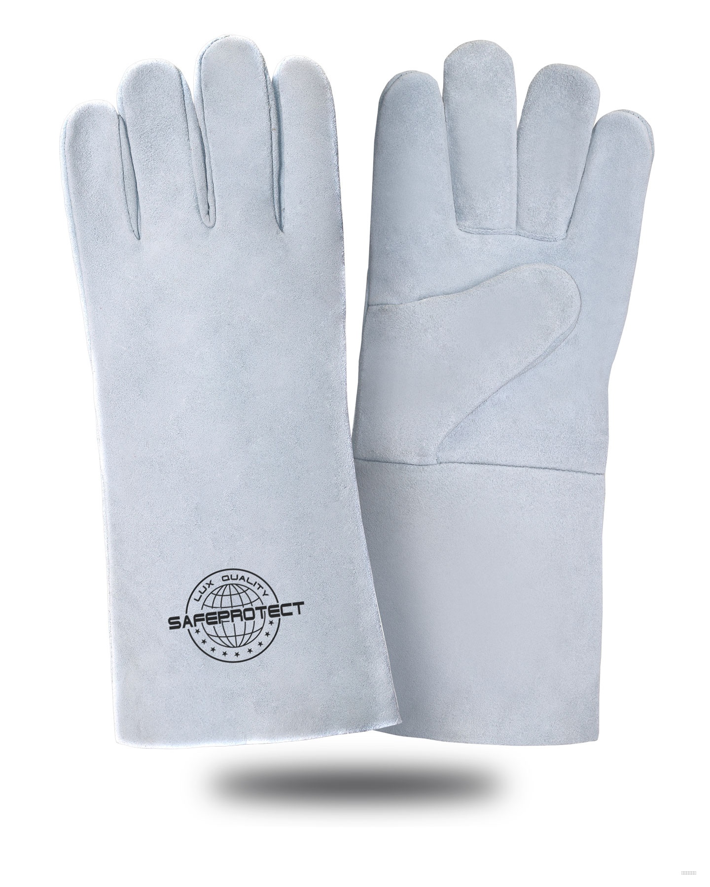 Краги спилковые КАРЕЛИЯ Safeprotect® серые (без подкладки) р.10,5 (х12х60)