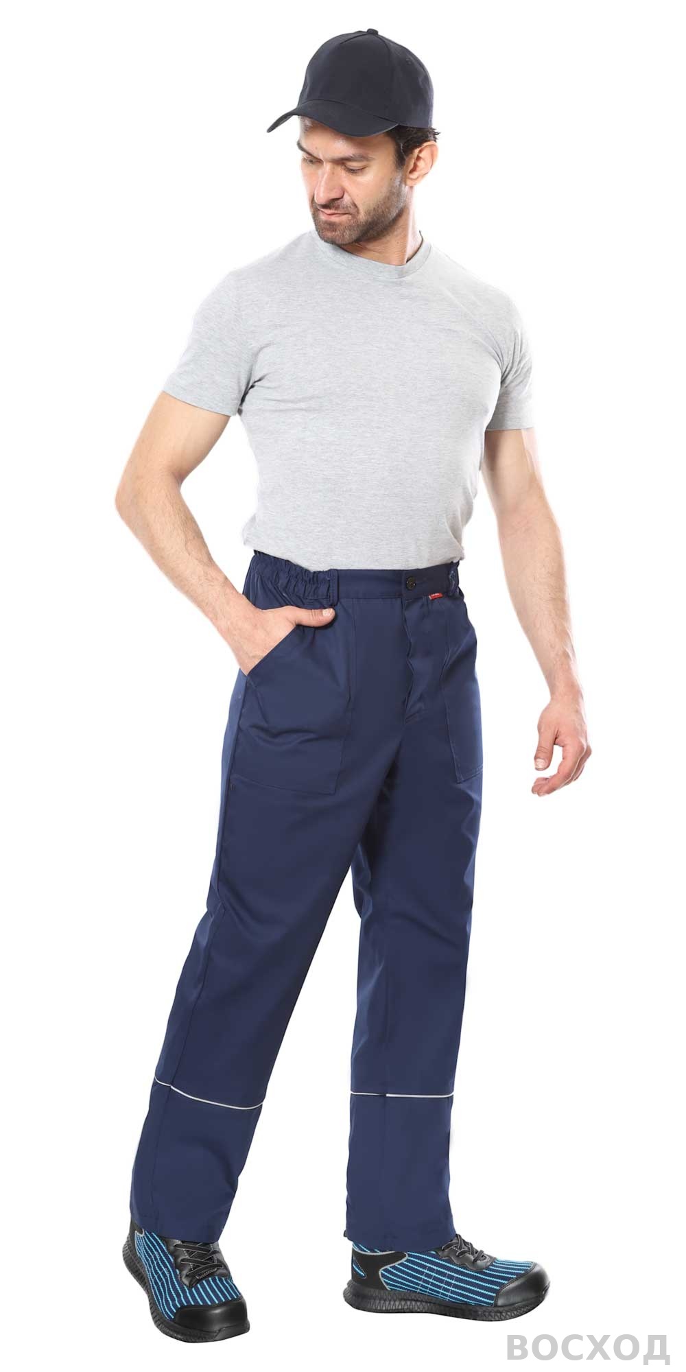 Костюм СИРИУС-МАСТЕР куртка длинная, брюки, с черным