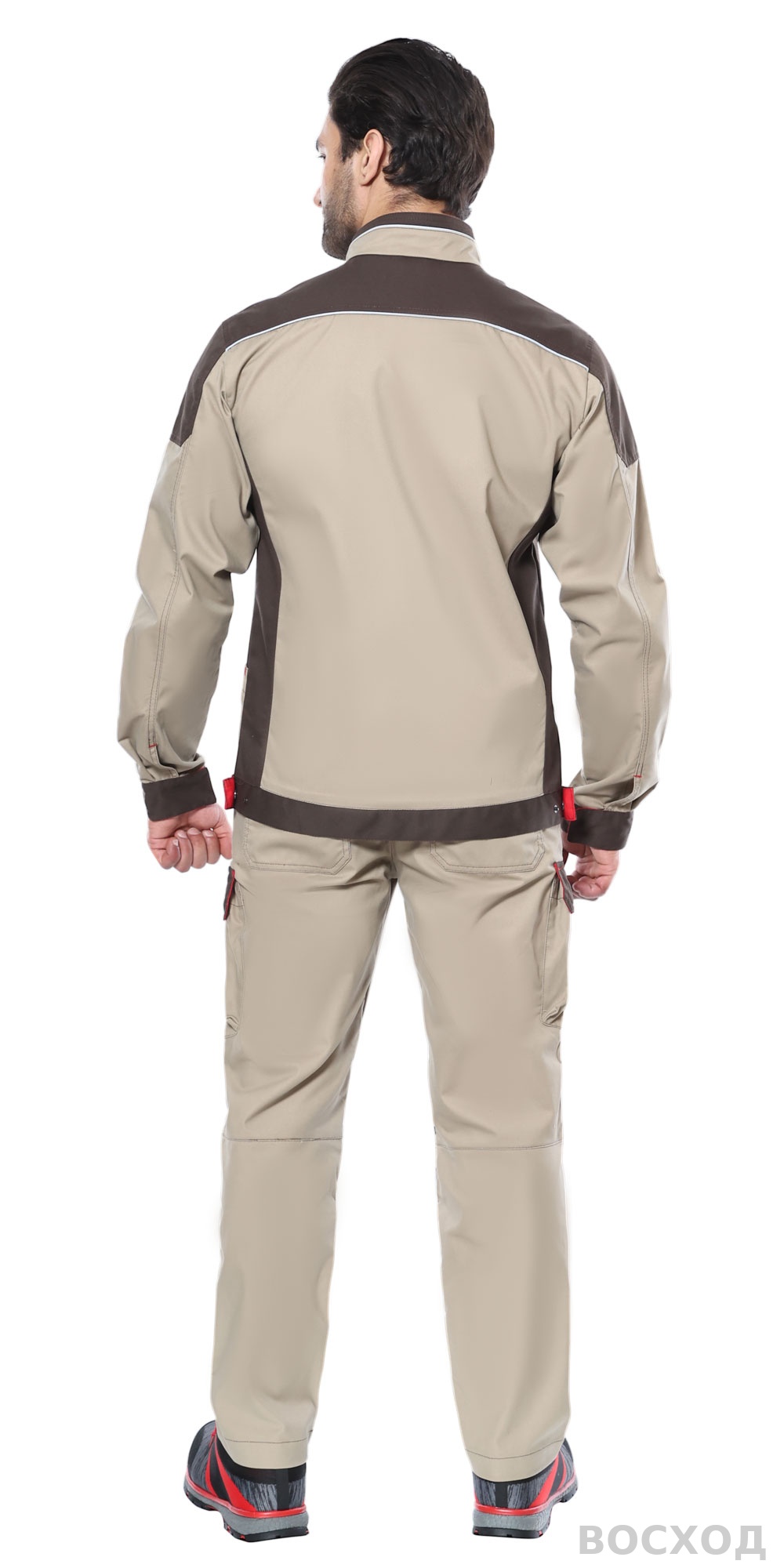 Костюм СИРИУС-ДЖЕТ БРАУН куртка, брюки с т.коричневым тк. мех. стрейч с ВО