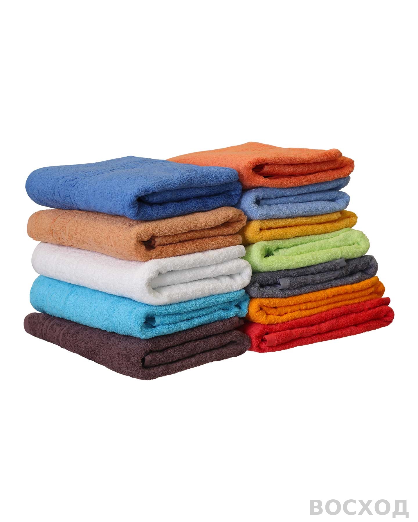 Полотенце махровое (100х180) красный 430 г/м2 (Туркмения) (х25) (ЧЗ)