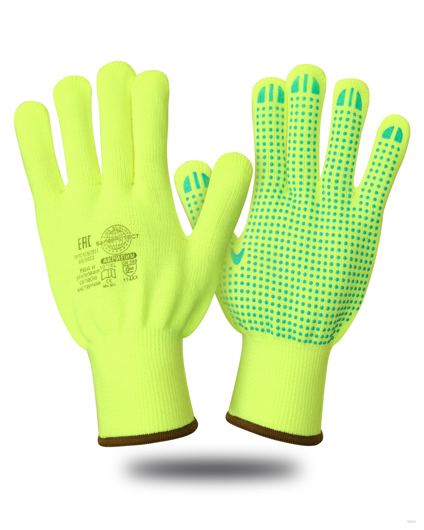 Перчатки утепленные АКРИЛИМ Safeprotect® (акрил+ПВХ ТОЧКА) (х12х72)