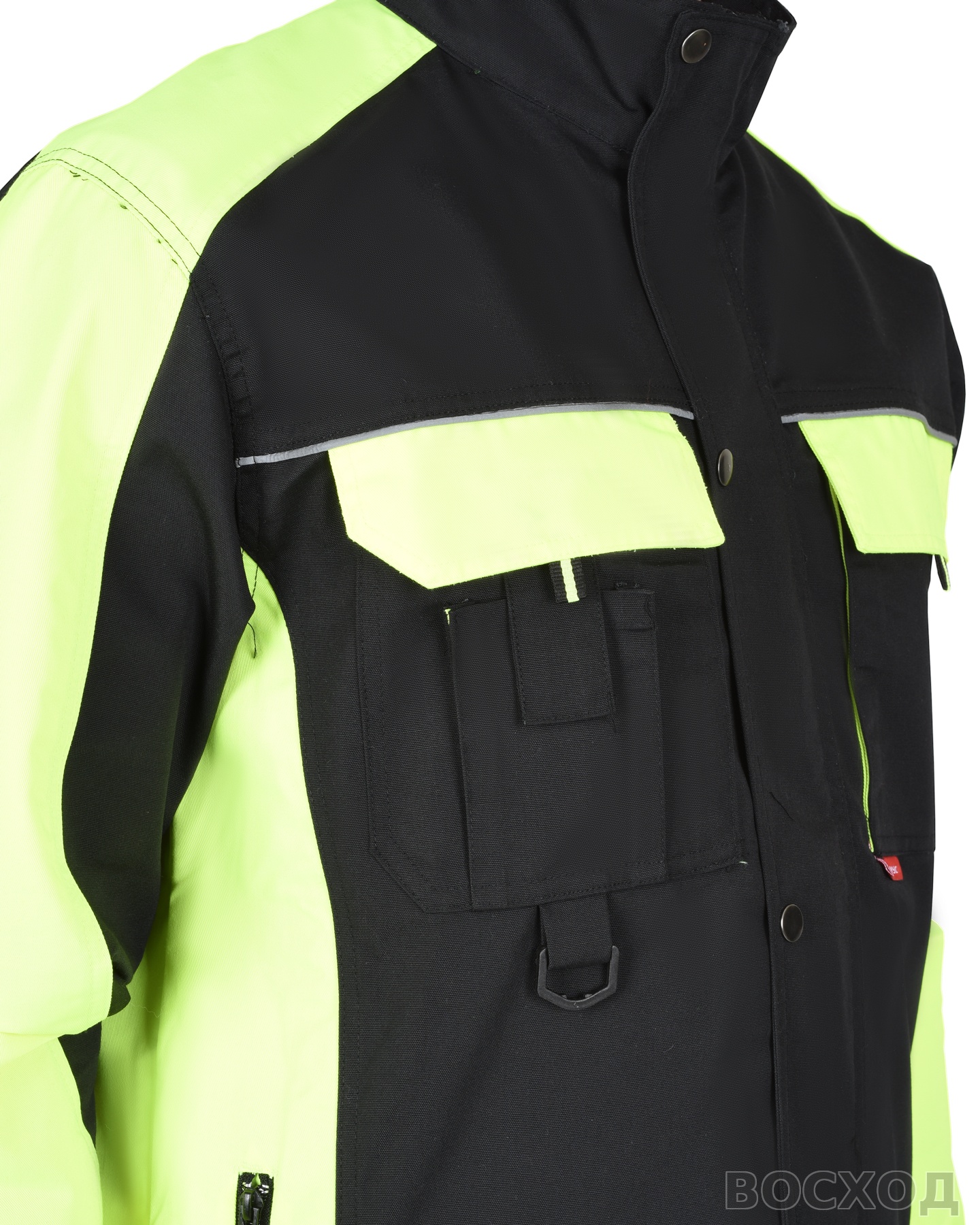 Куртка СИРИУС-ОНИКС черный с лимонным