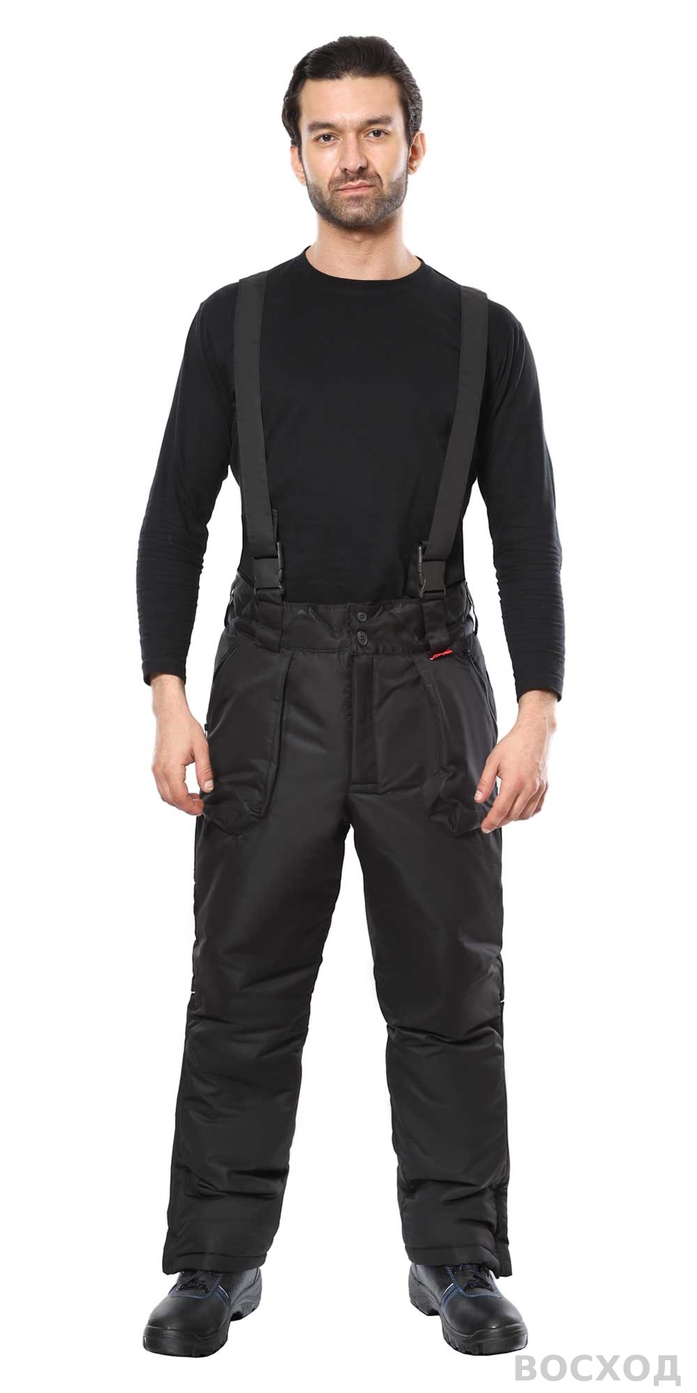 Костюм СИРИУС-АЛЕКС зимний: куртка, брюки, черный, тк.Таслан