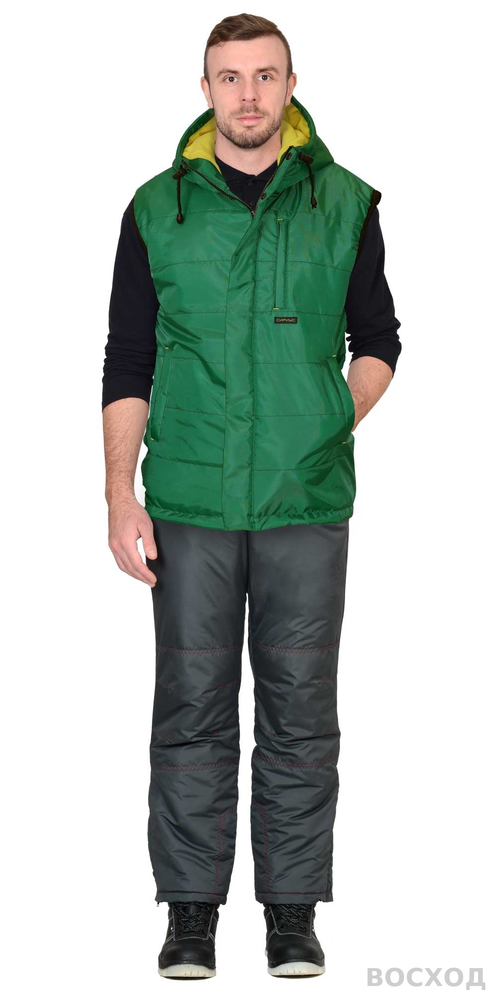 Жилет СИРИУС-ЗОДИАК (на подкладке флис желтый)