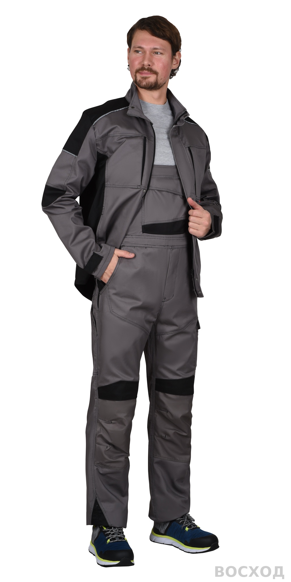 Костюм СИРИУС-ЦИТРИН куртка, п/к ср. с черным