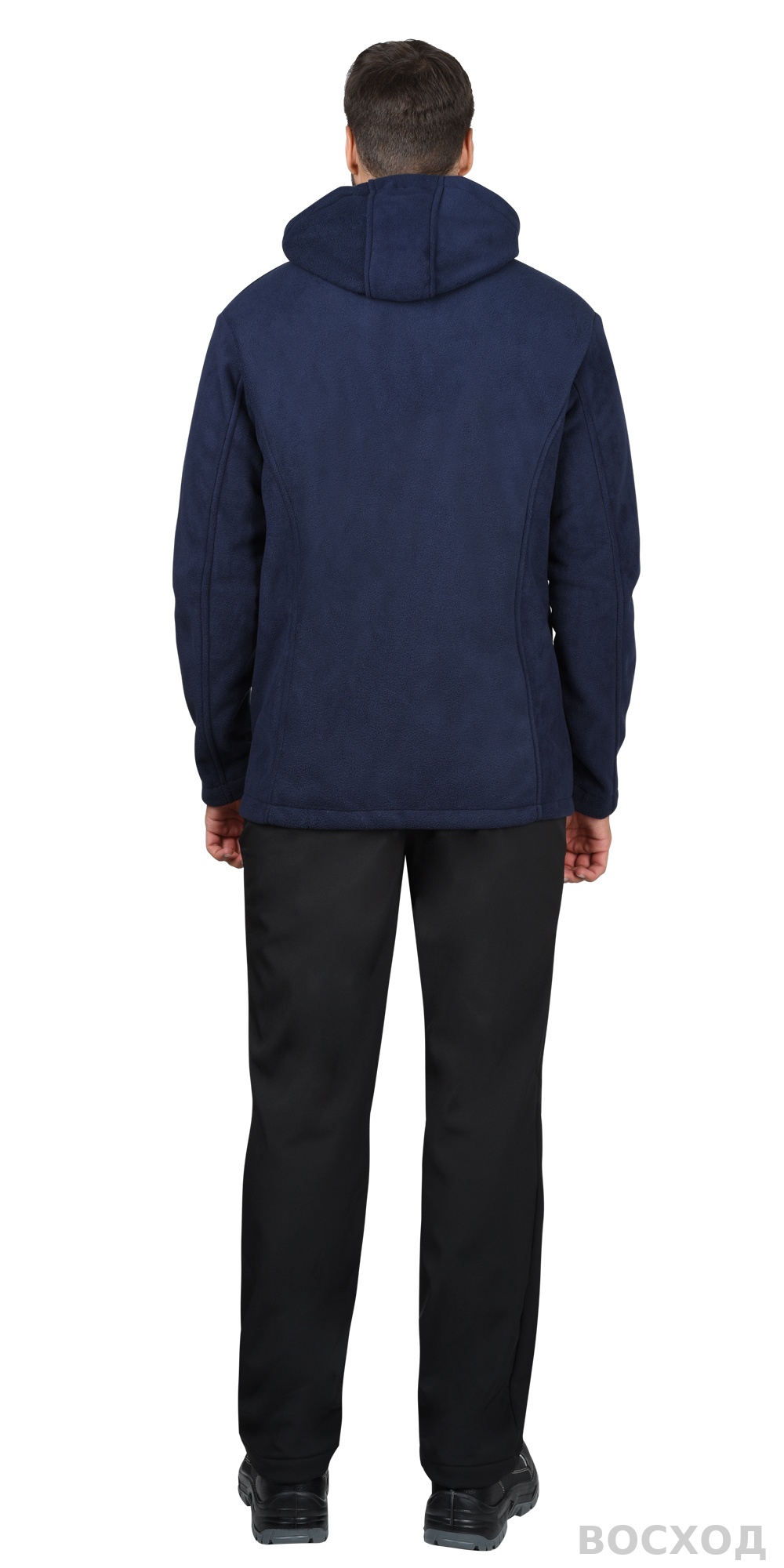 Куртка флисовая СИРИУС-ТЕХНО синяя (флис дублированный)