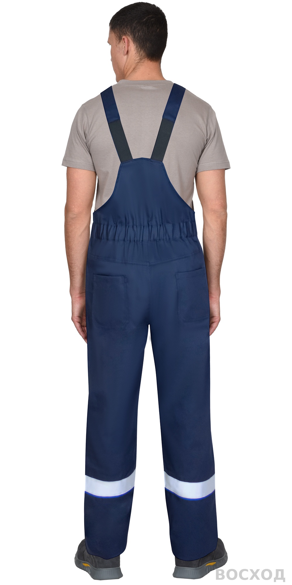 Костюм СИРИУС-ПЕТРОЛ куртка, п/к, темно- с васильковым и СОП, антистат 260 г/кв., ОП, НМВО