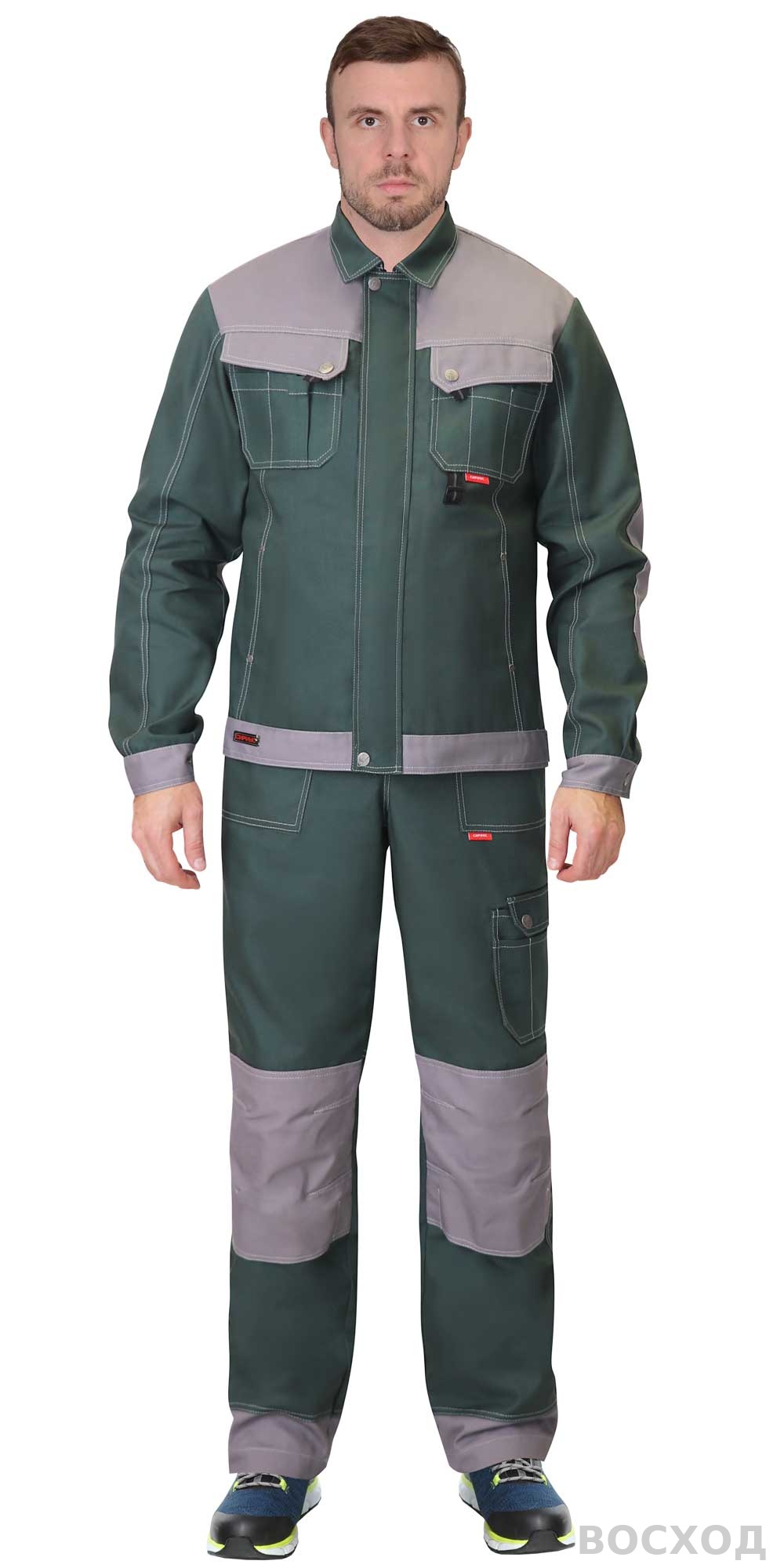 Костюм СИРИУС-ВЕСТ-ВОРК куртка, п/к со ср.серым