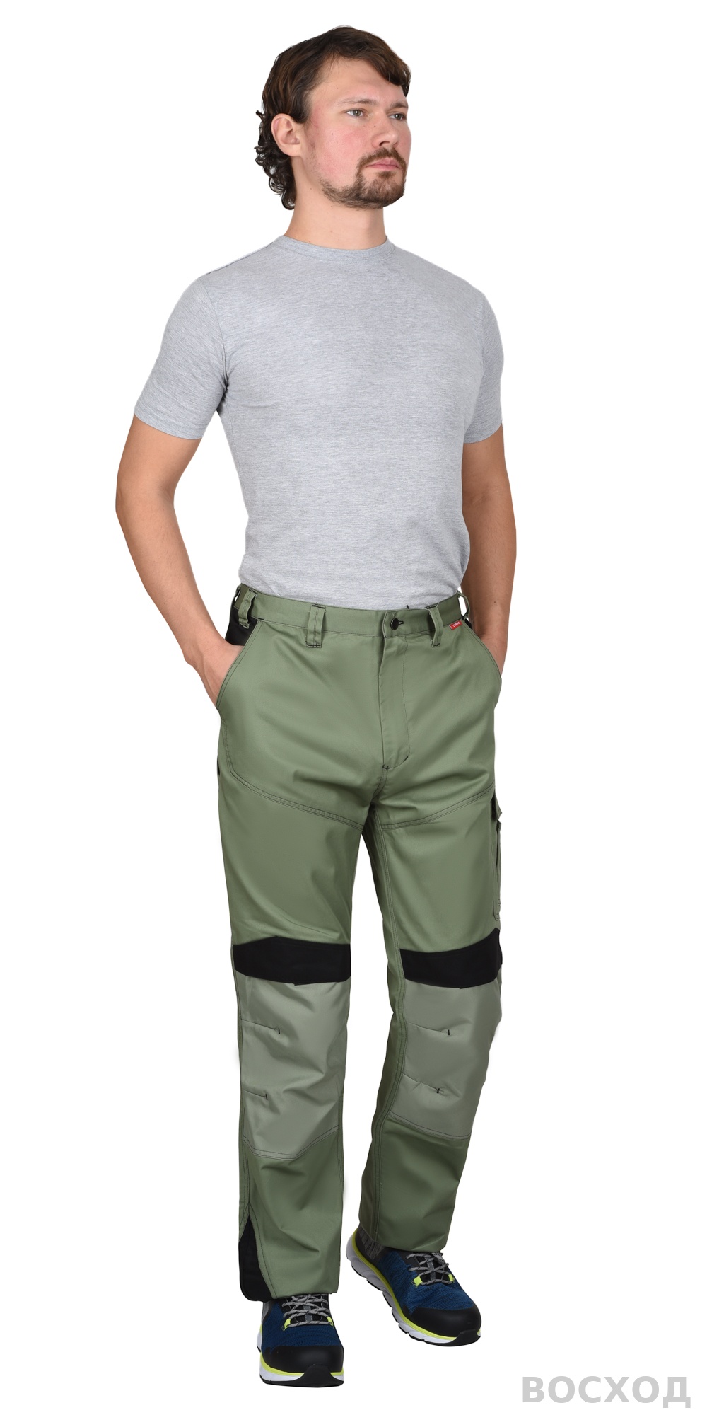 Брюки СИРИУС-ЦИТРИН светло- с черным