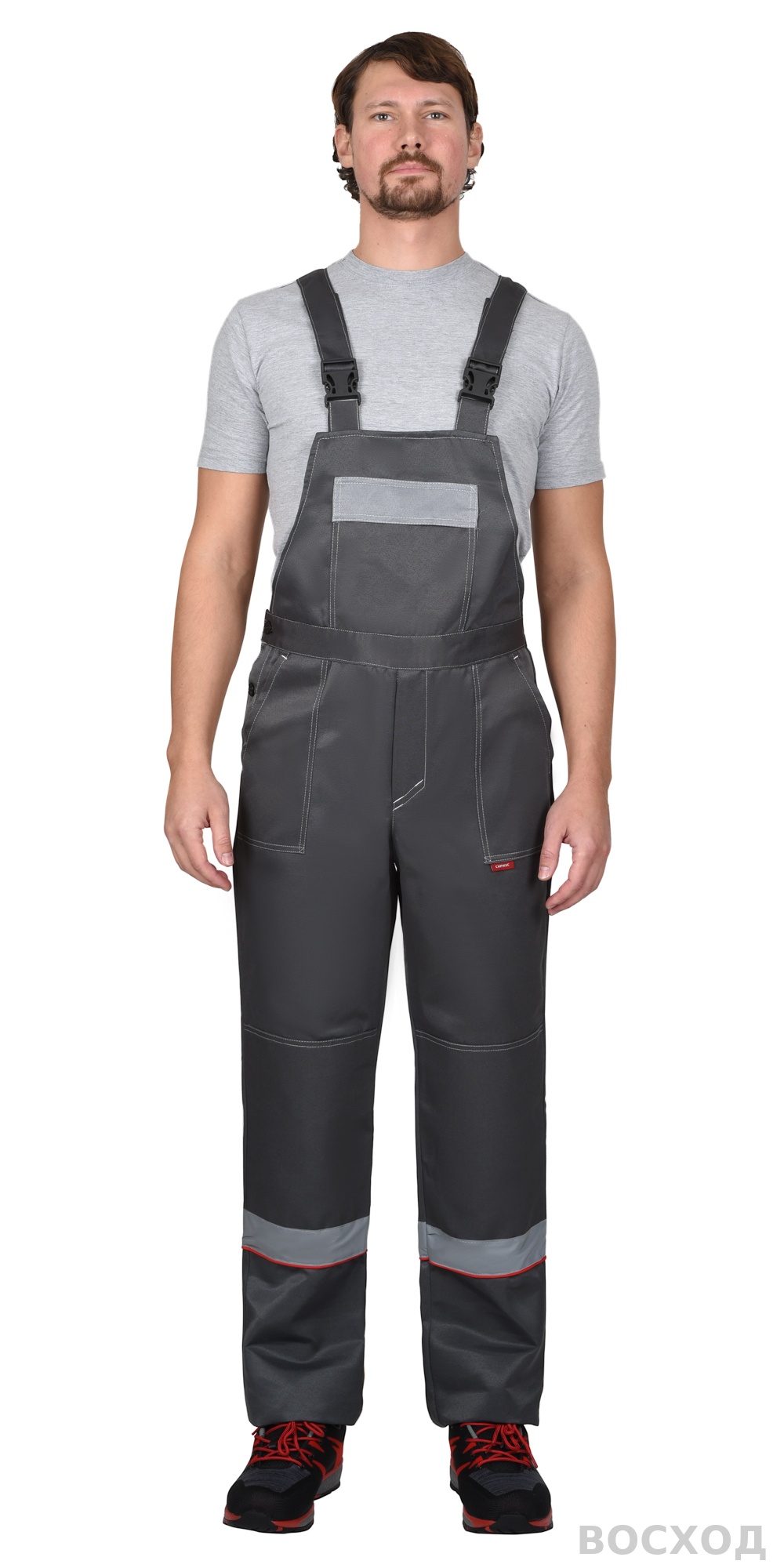 Костюм СИРИУС-ЛЕГИОНЕР куртка кор., п/к темно- со светло-серым и СОП