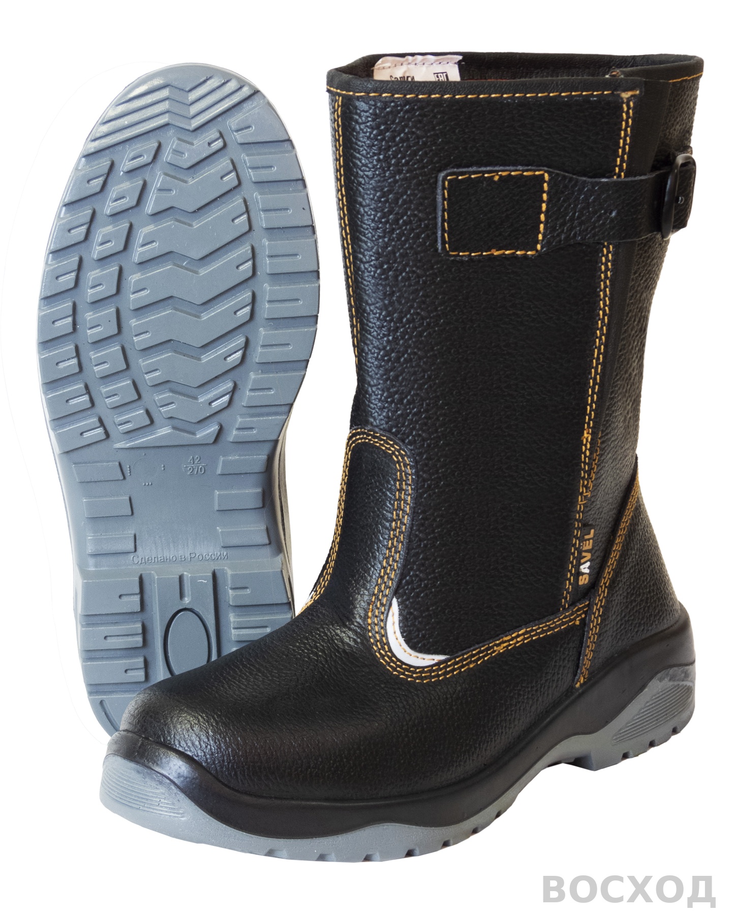 Сапоги "SAVEL-Европа Р", кожа, МП, ПУ-ТПУ