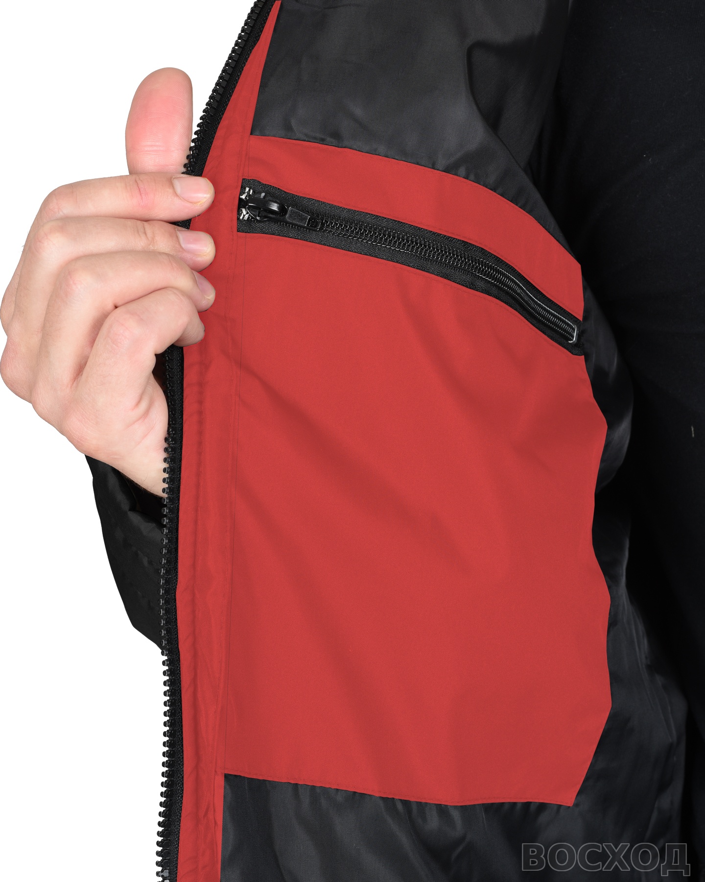 Куртка СИРИУС-УРБАН черная с красным