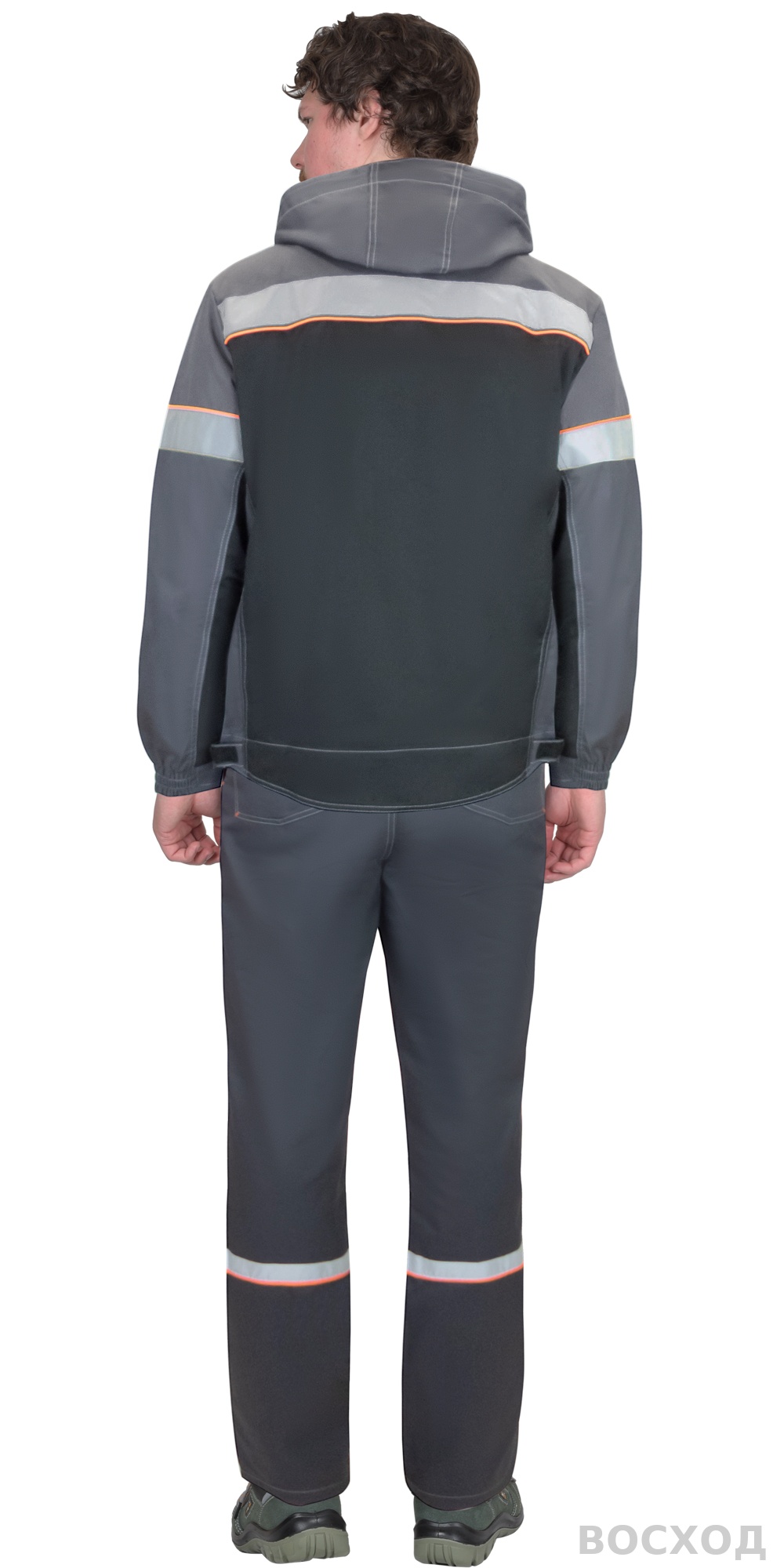 Куртка СИРИУС-РОДОС темно-серая с черным