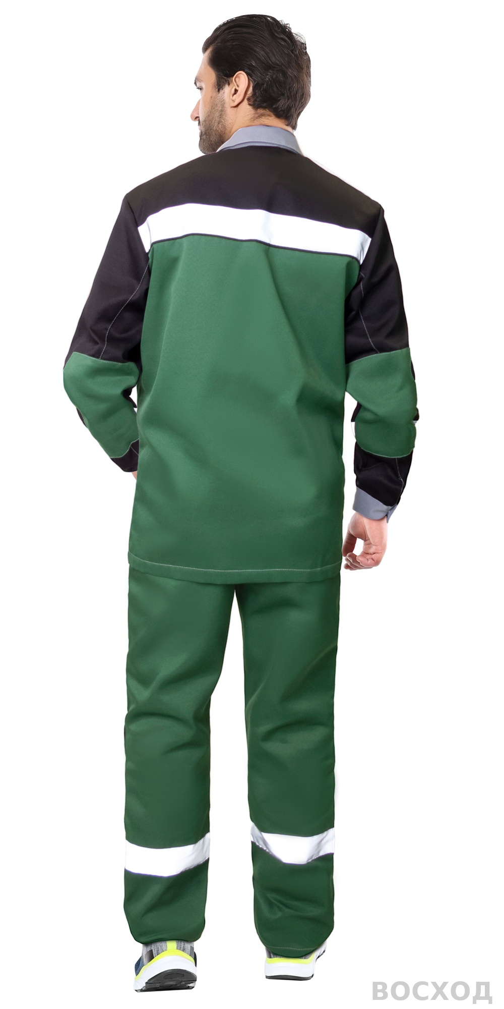 Костюм СИРИУС-ПРОФИЛЬ куртка, брюки, с черным со светло-серой отделкой и СОП