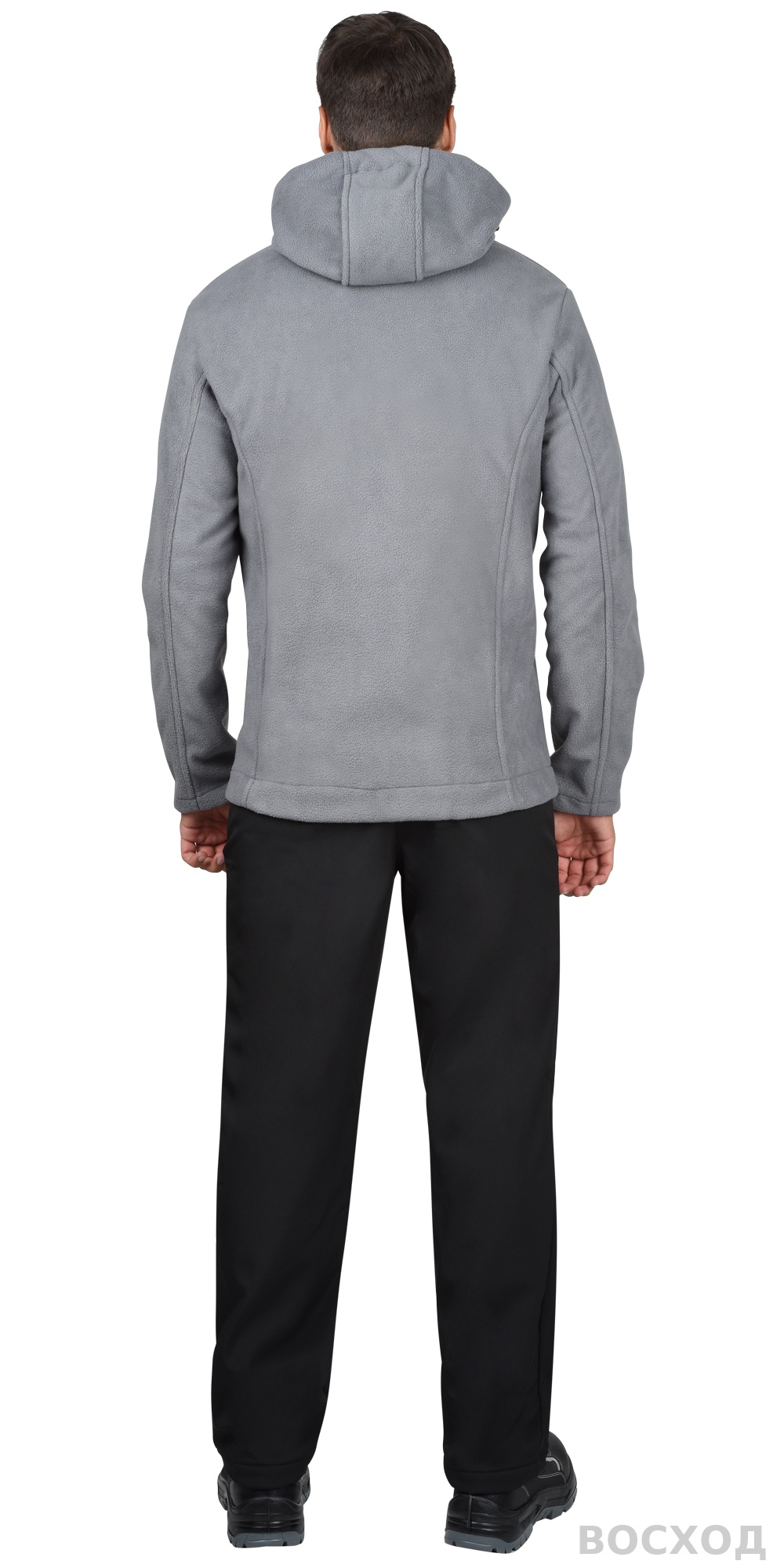 Куртка флисовая СИРИУС-ТЕХНО серая (флис дублированный)