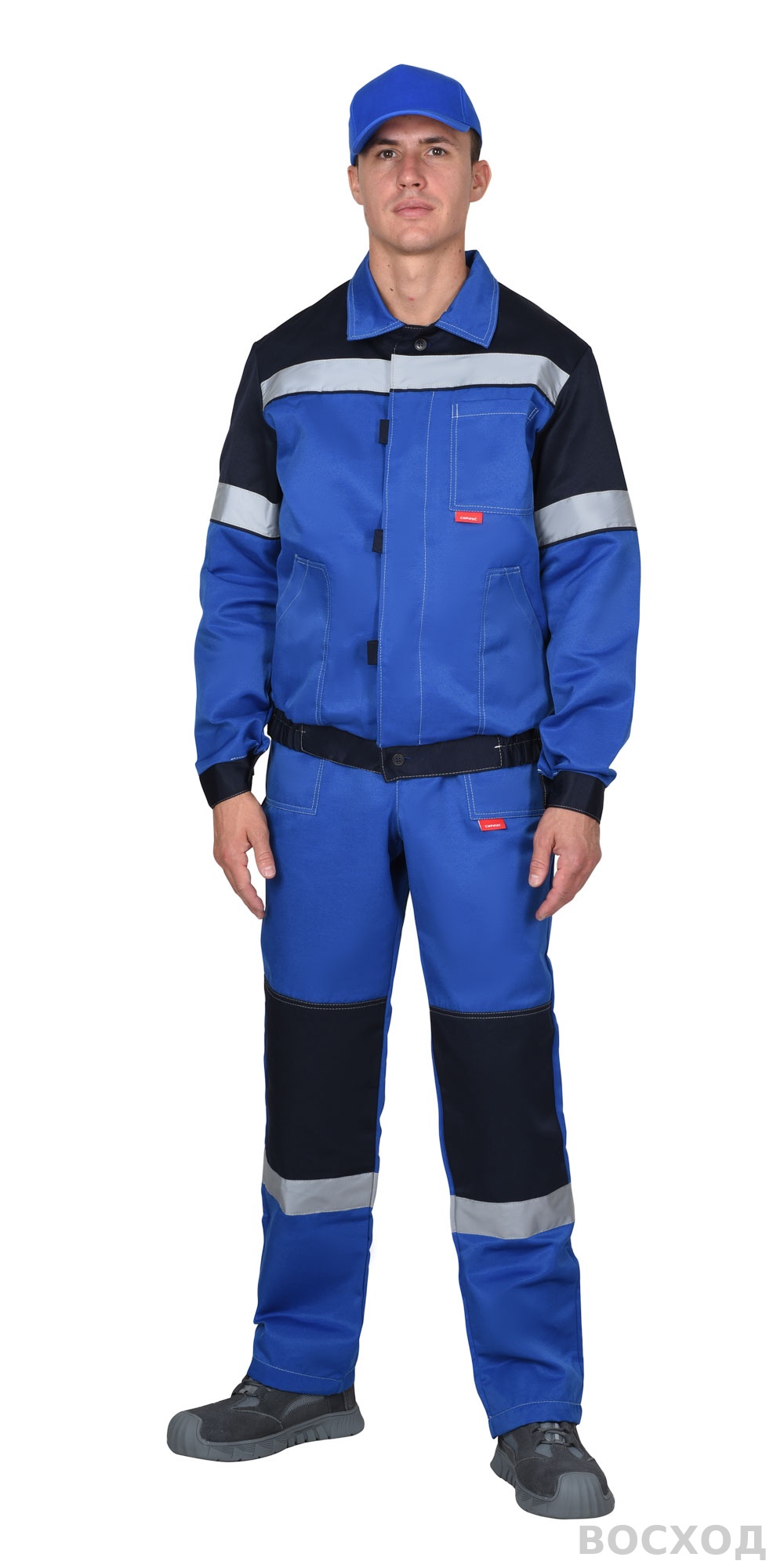 Костюм СИРИУС-ЛЕГИОНЕР куртка кор., п/к, с синим и СОП