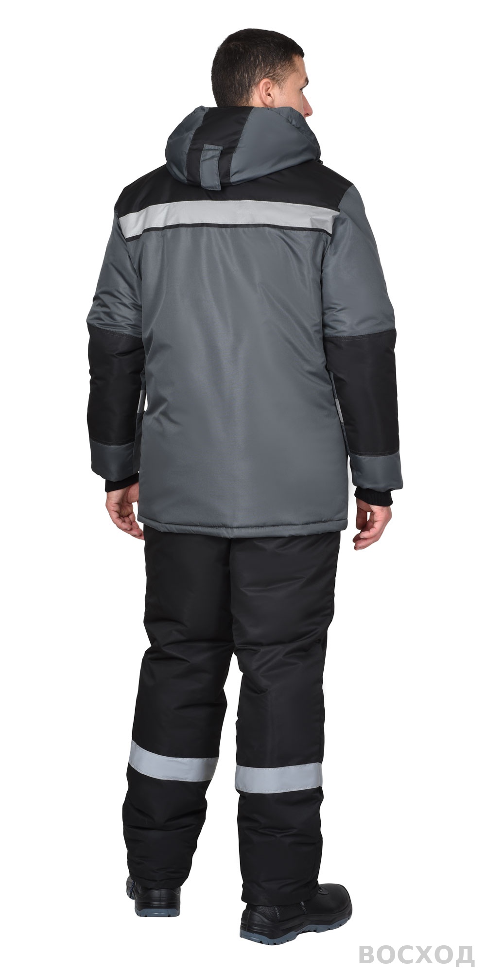 Костюм СИРИУС-КОМФОРТ куртка, брюки, темно- с черным